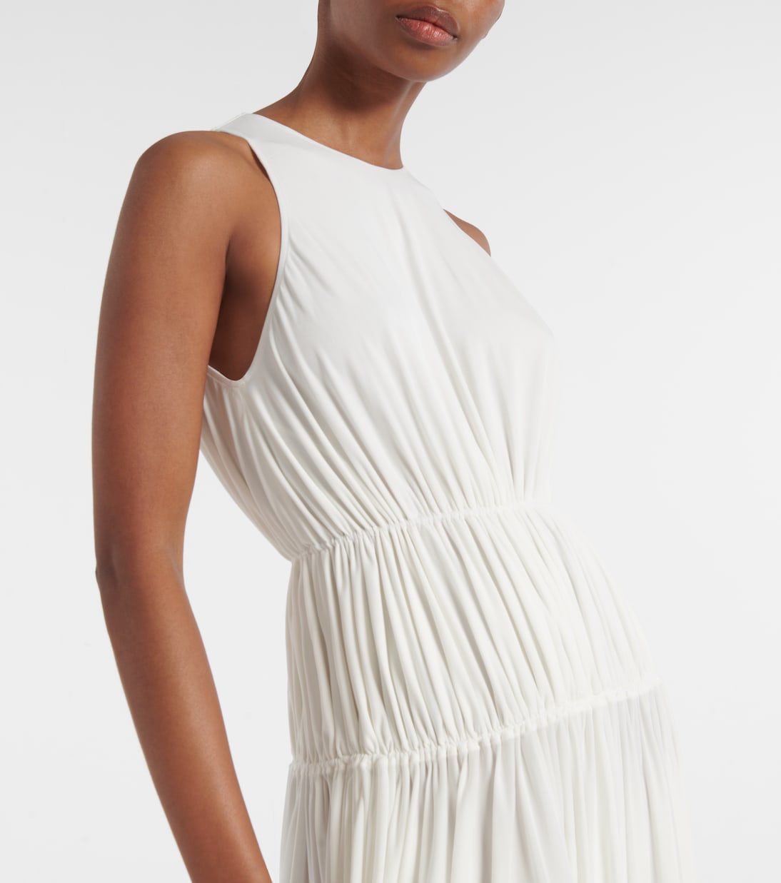Gathered jersey maxi dress | Alaïa