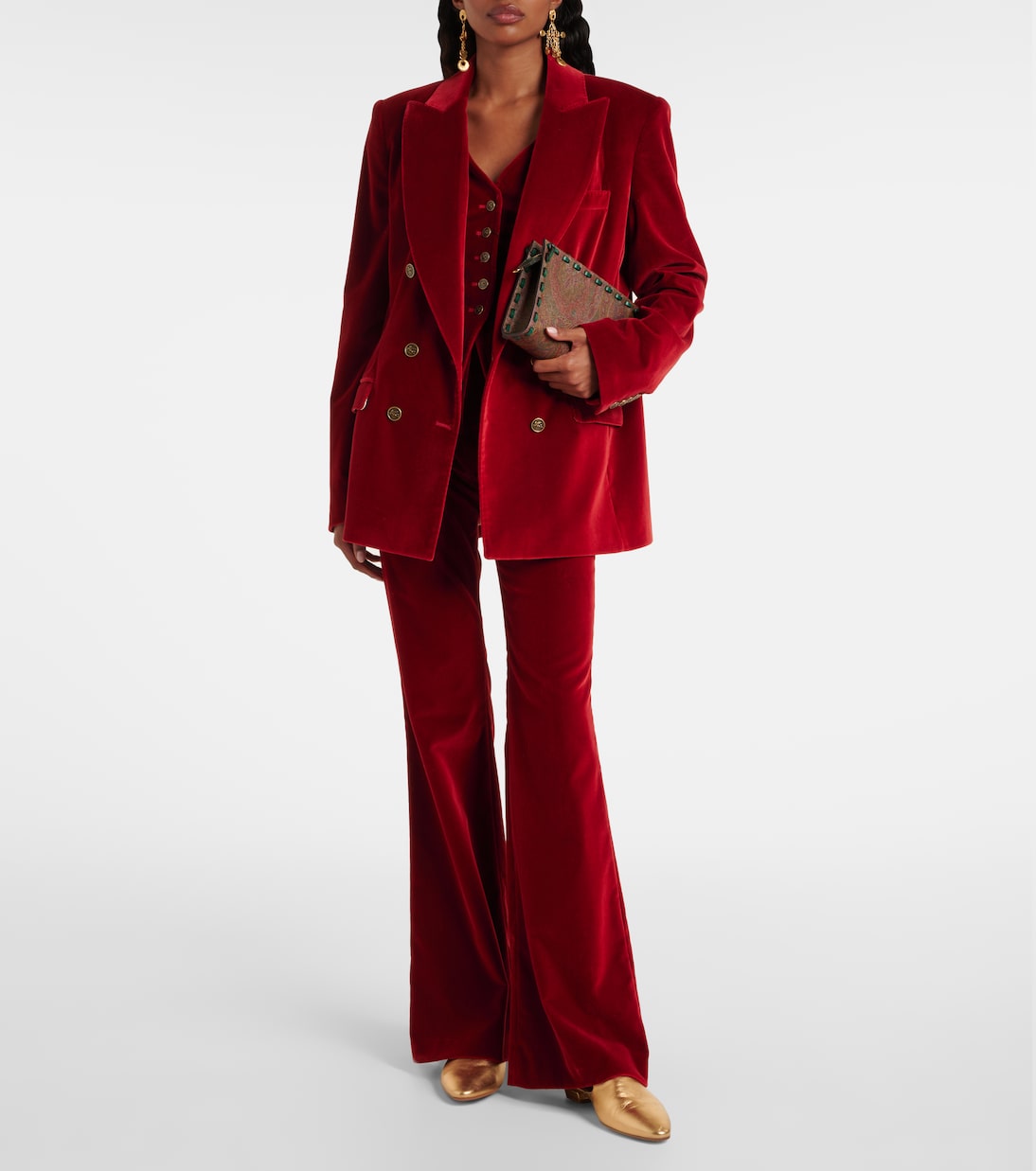 Pantaloni flared in velluto di cotone | Etro