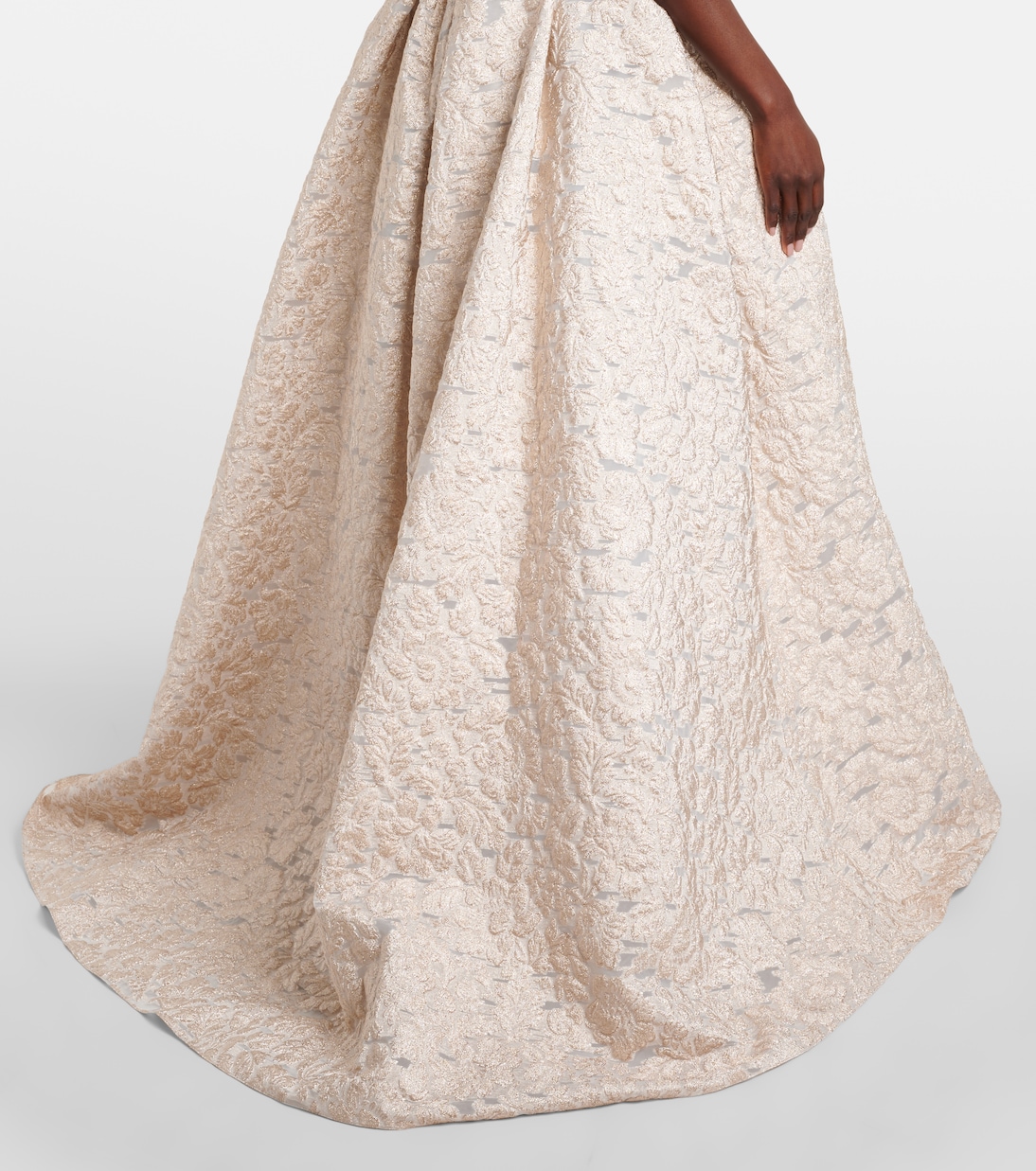 Strapless fil coupé gown | Carolina Herrera