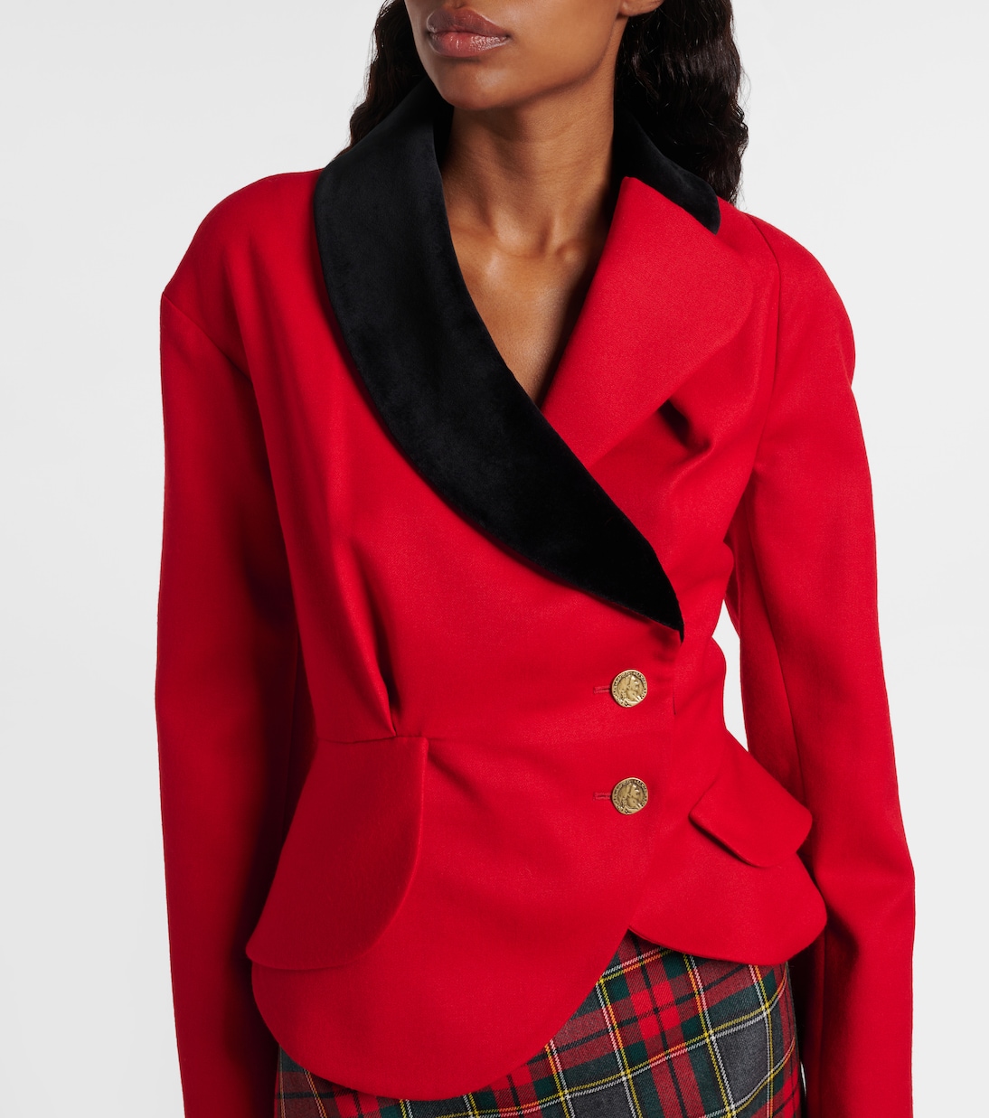 Stormy asymmetric virgin wool jacket | Vivienne Westwood