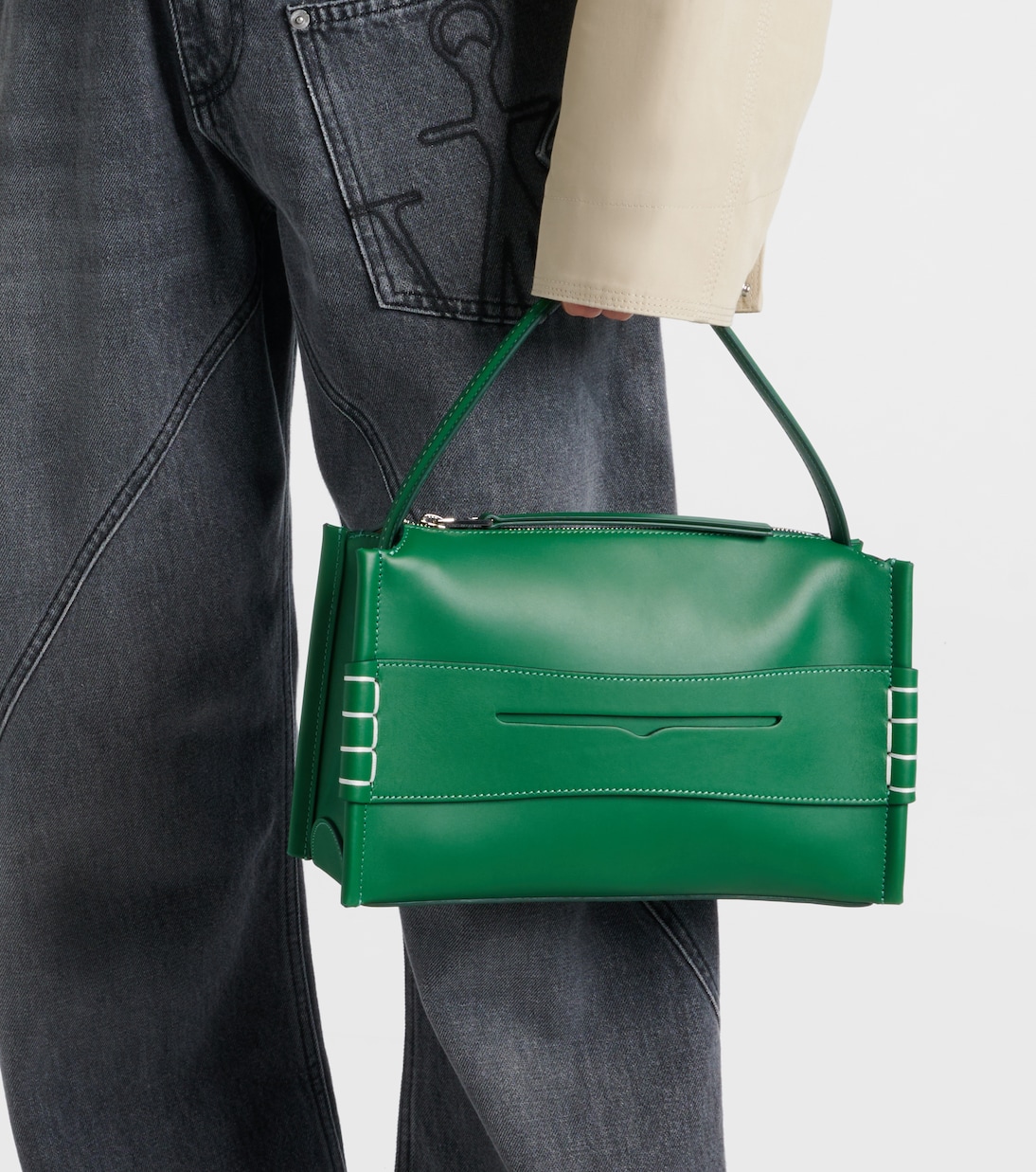 Loafer leather shoulder bag | JW Anderson