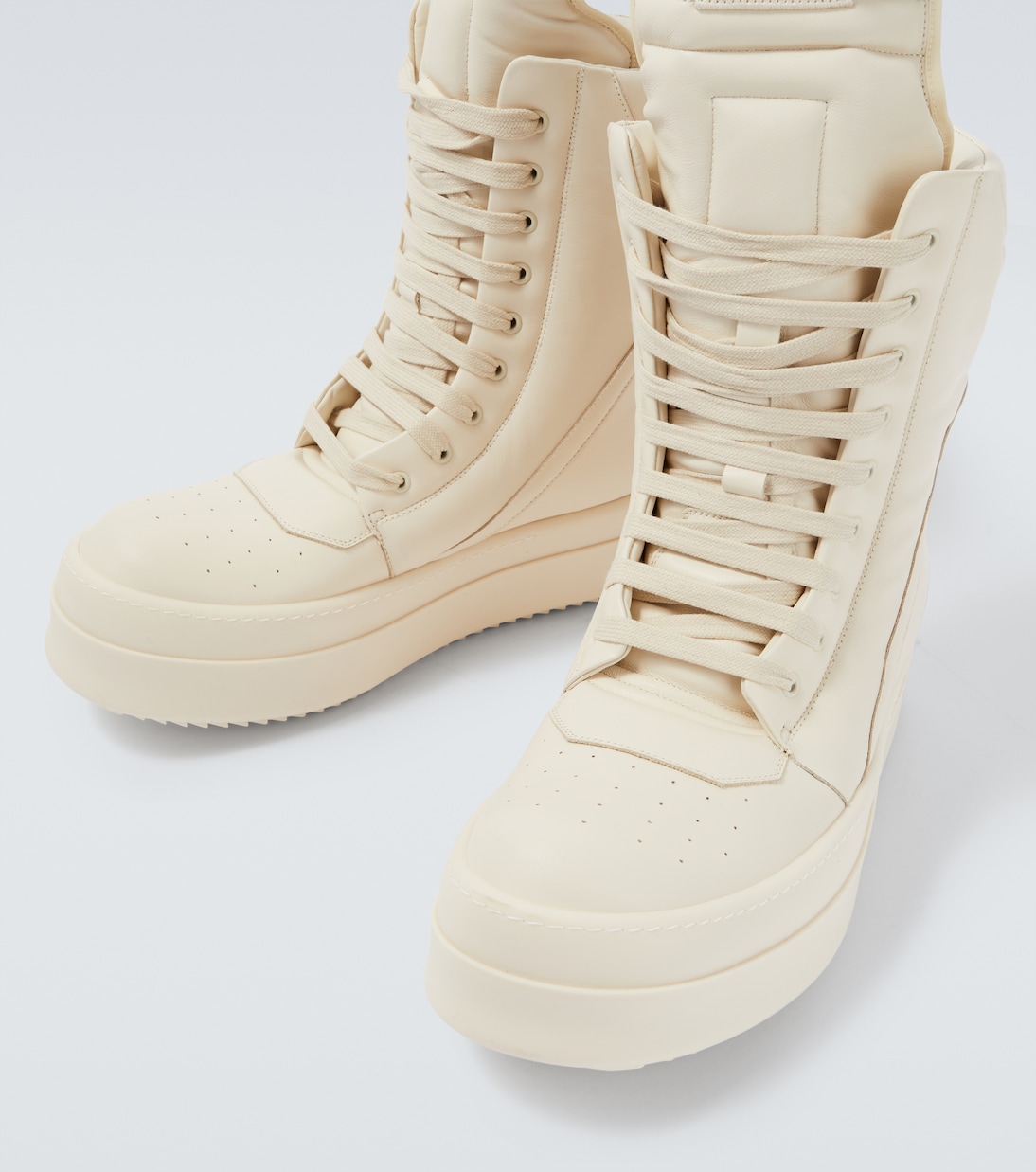 Megageobaskets leather sneakers | Rick Owens