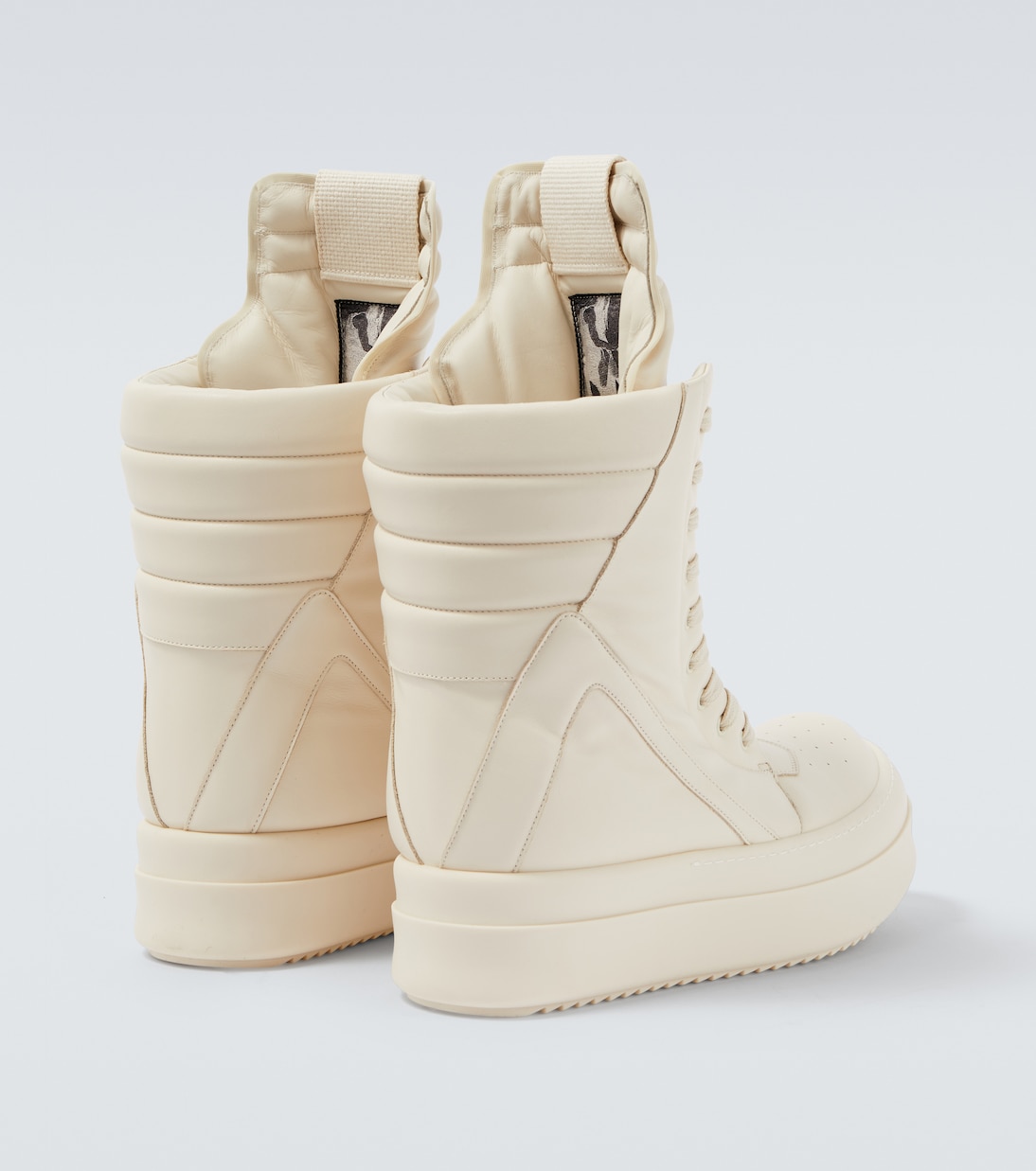 Megageobaskets leather sneakers | Rick Owens