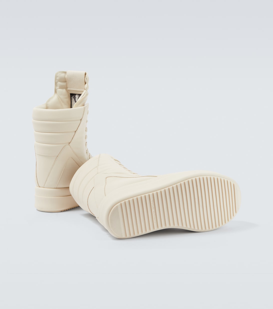 Megageobaskets leather sneakers | Rick Owens