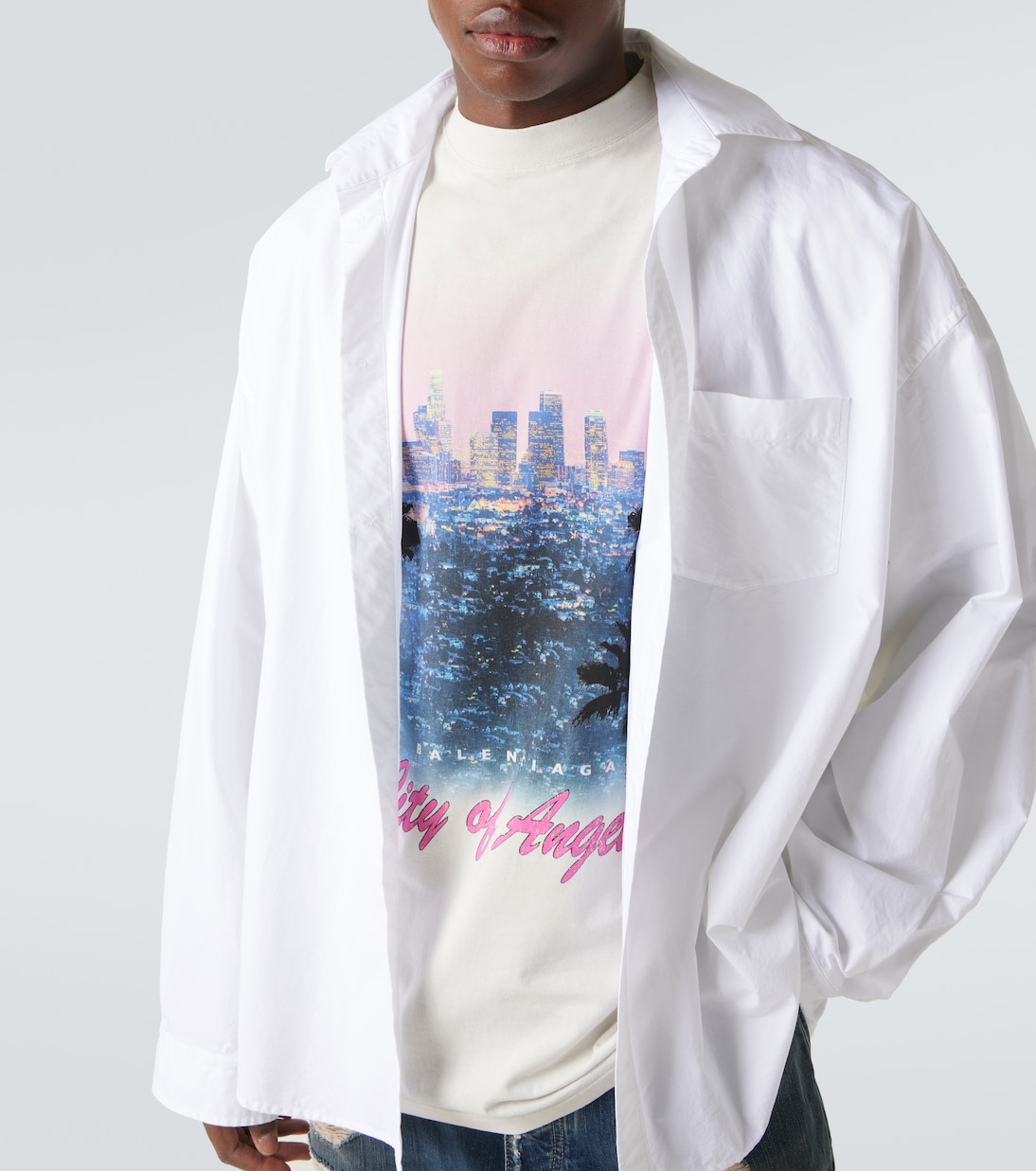 Hemd aus Jersey und Popeline | Balenciaga