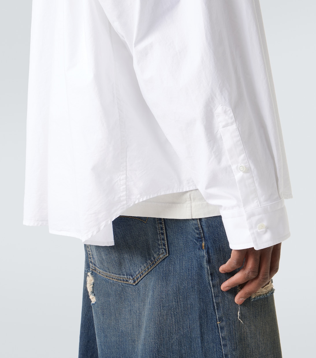 Hemd aus Jersey und Popeline | Balenciaga