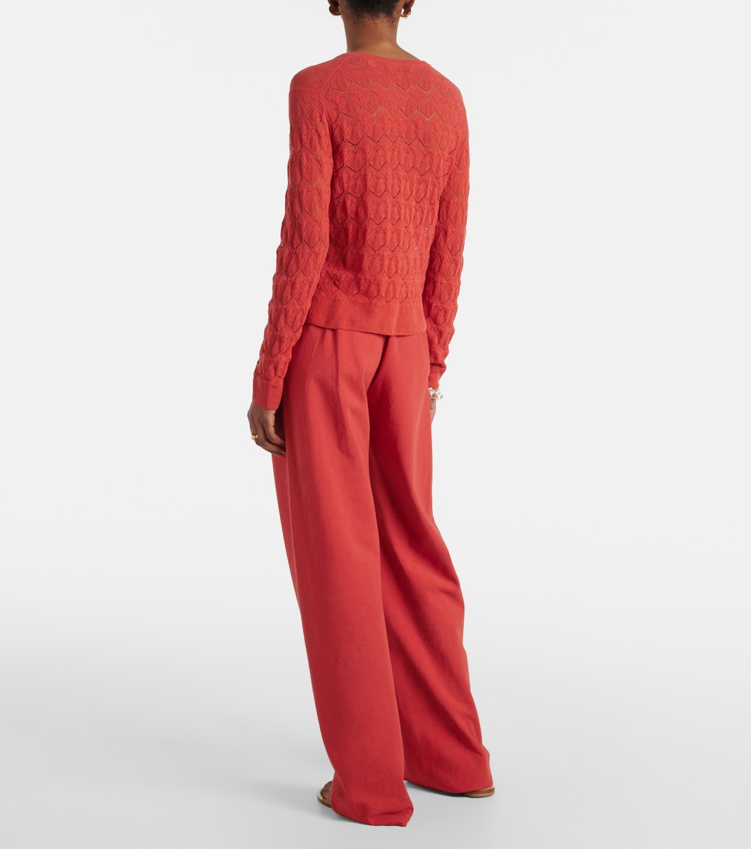 Pointelle cotton cardigan | Vince