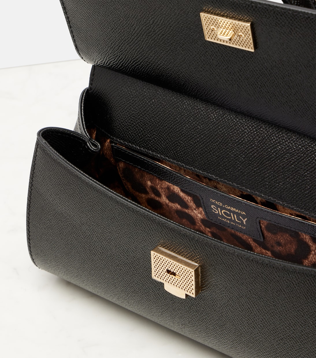 Tote Sicily EW Small aus Leder  | Dolce&Gabbana