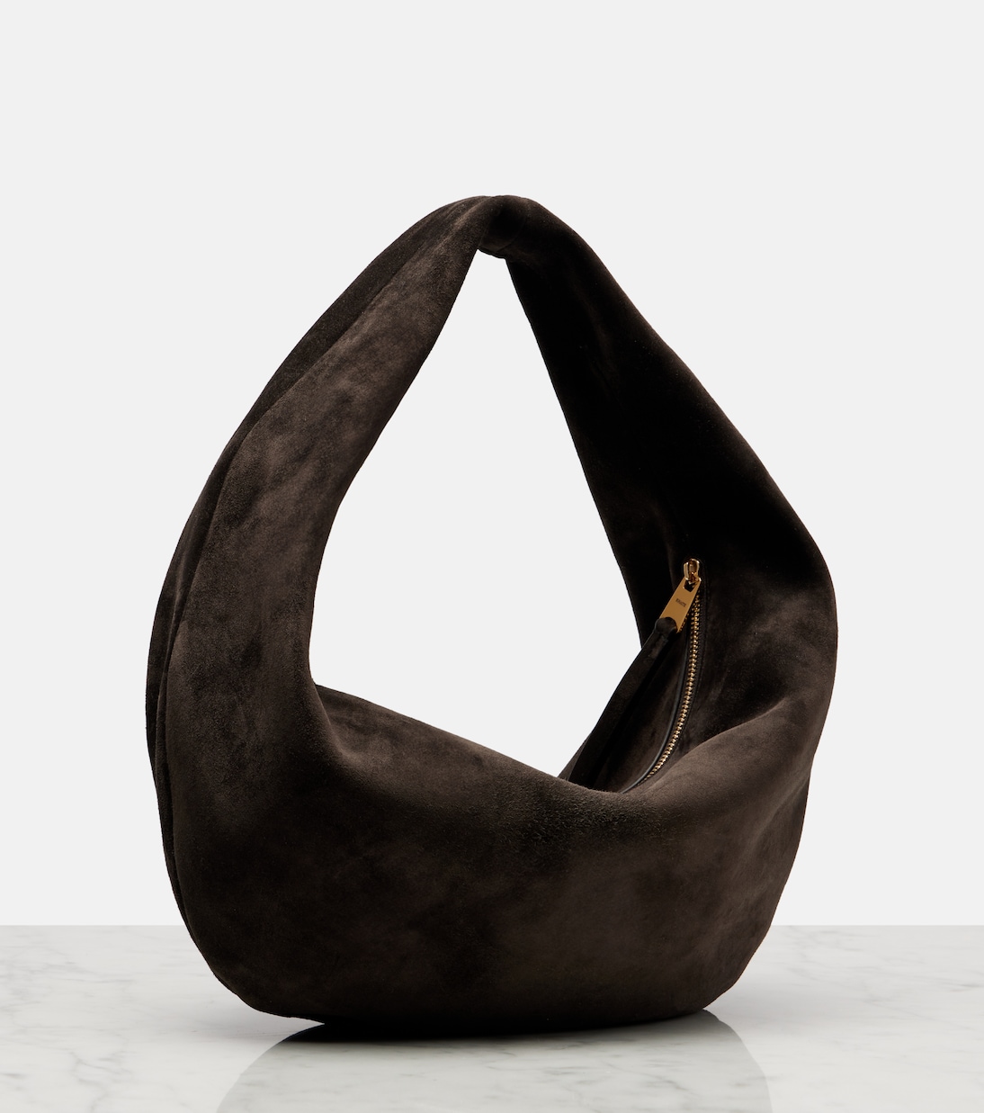 Olivia Medium suede shoulder bag | Khaite