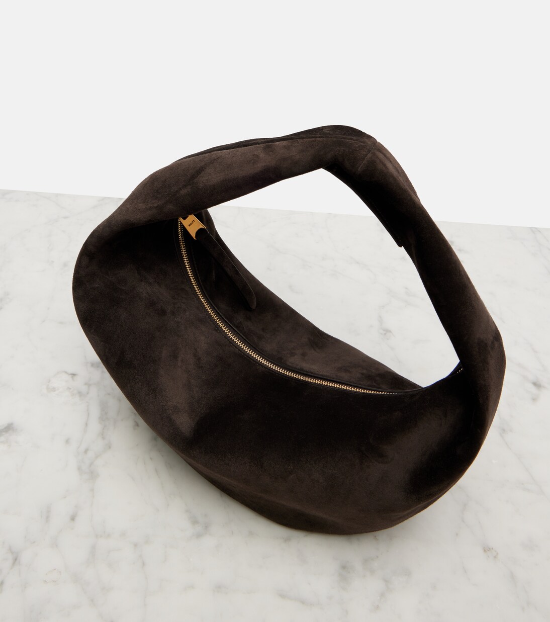 Olivia Medium suede shoulder bag | Khaite