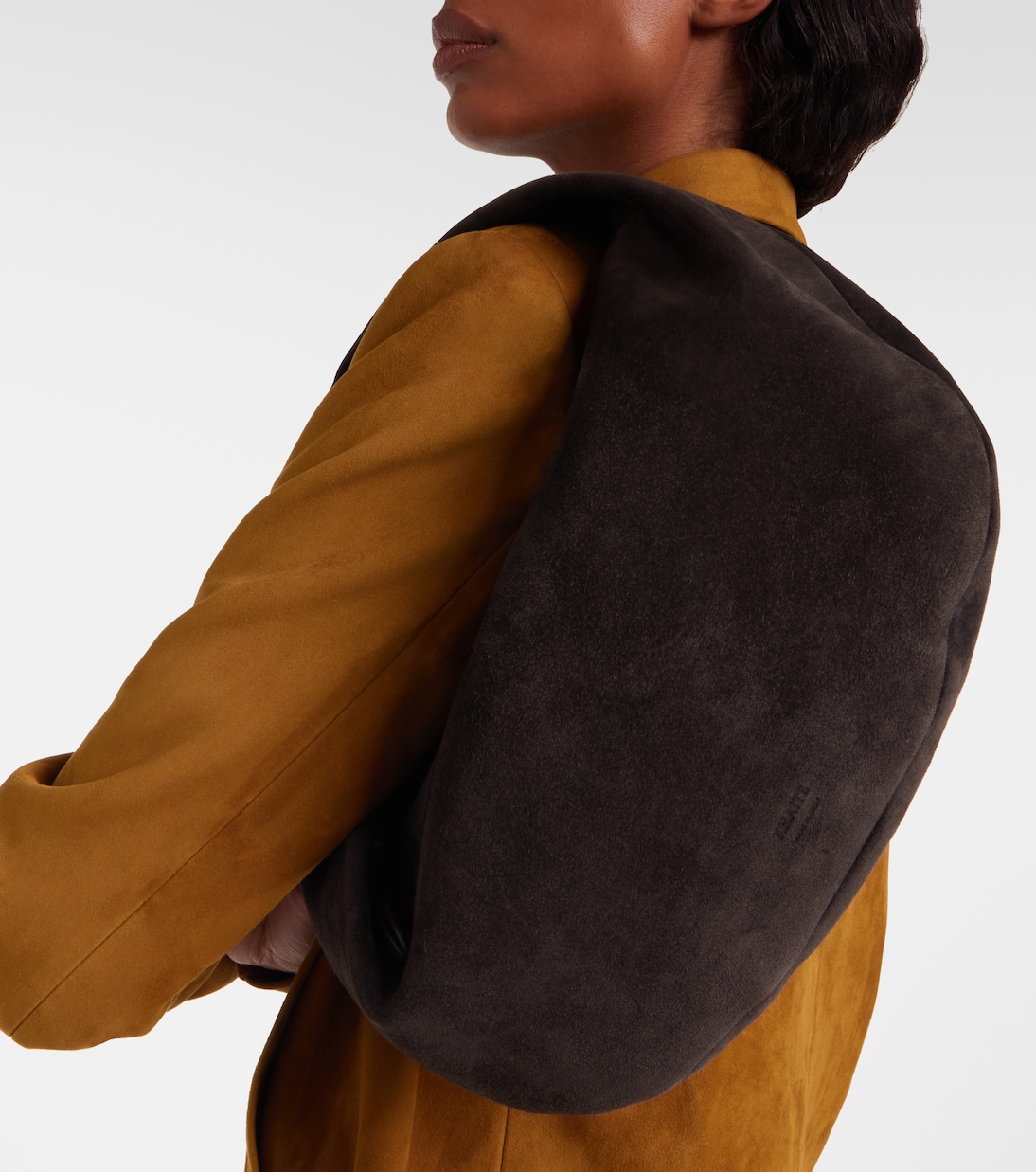 Olivia Medium suede shoulder bag | Khaite