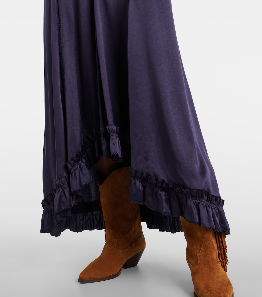 Robe Dolores aus Satin mit Spitze | Isabel Marant