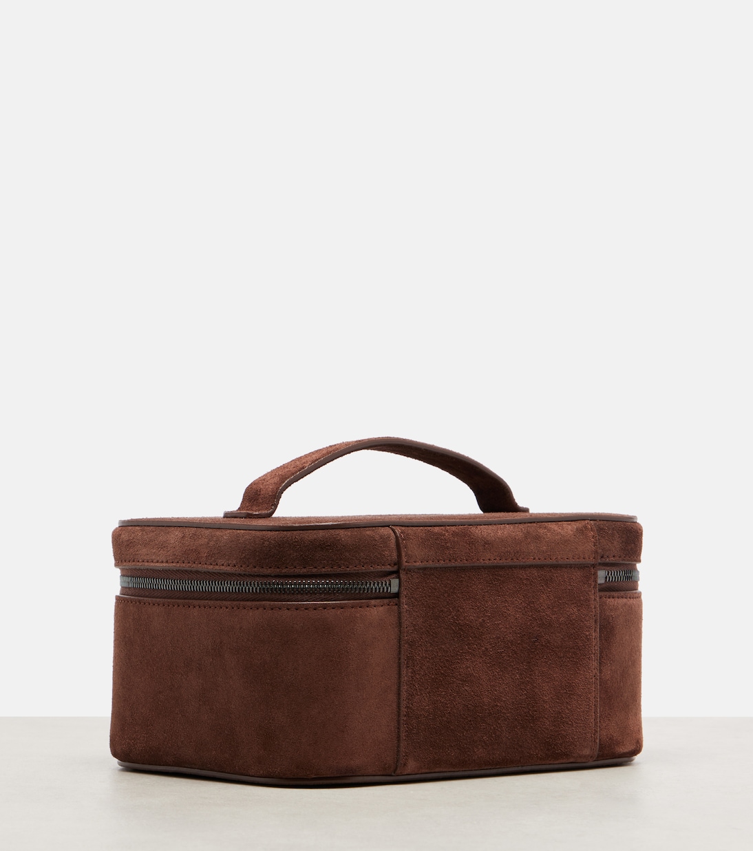Bolso neceser Mini de ante | Brunello Cucinelli