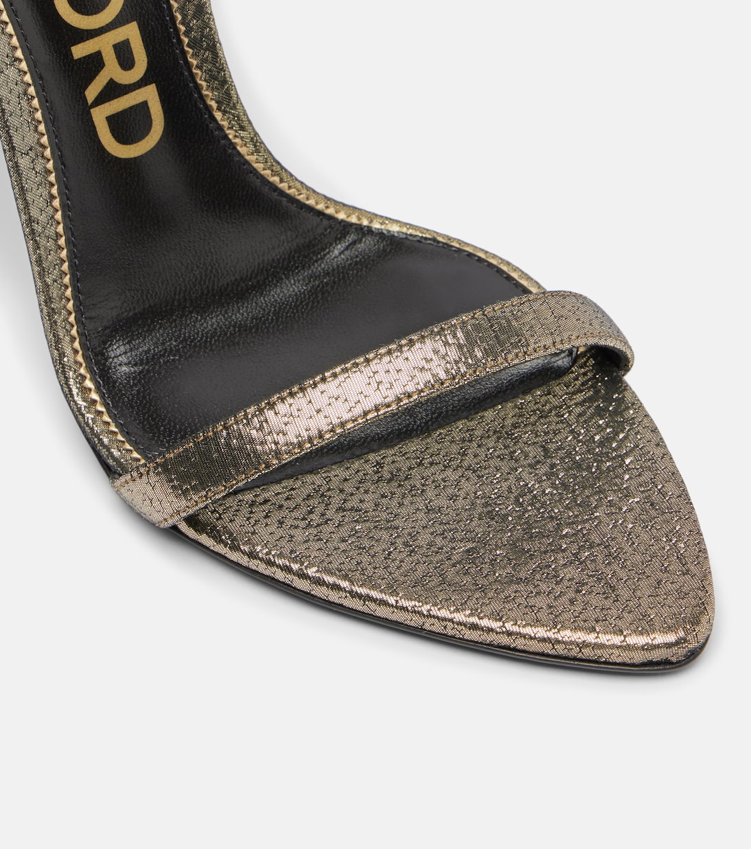 Sandales Padlock 105 métallisées | Tom Ford