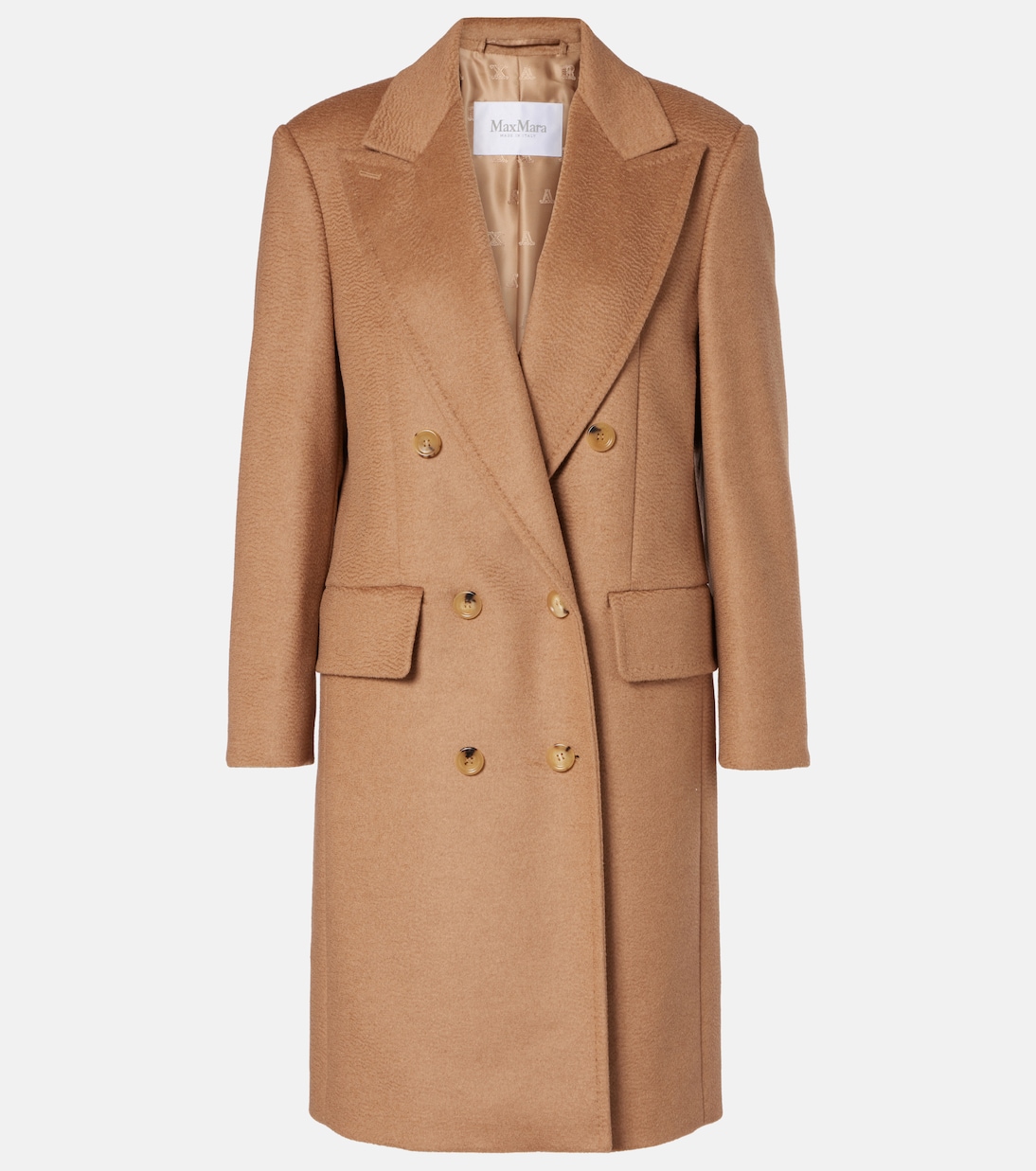 Cosa double-breasted camel hair coat | Max Mara