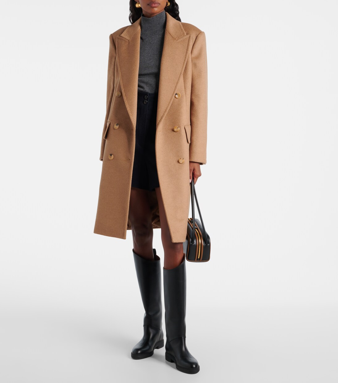 Cosa double-breasted camel hair coat | Max Mara