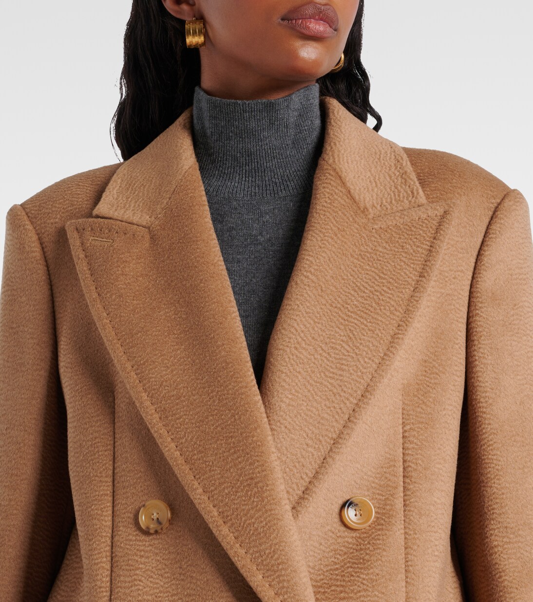 Cosa double-breasted camel hair coat | Max Mara