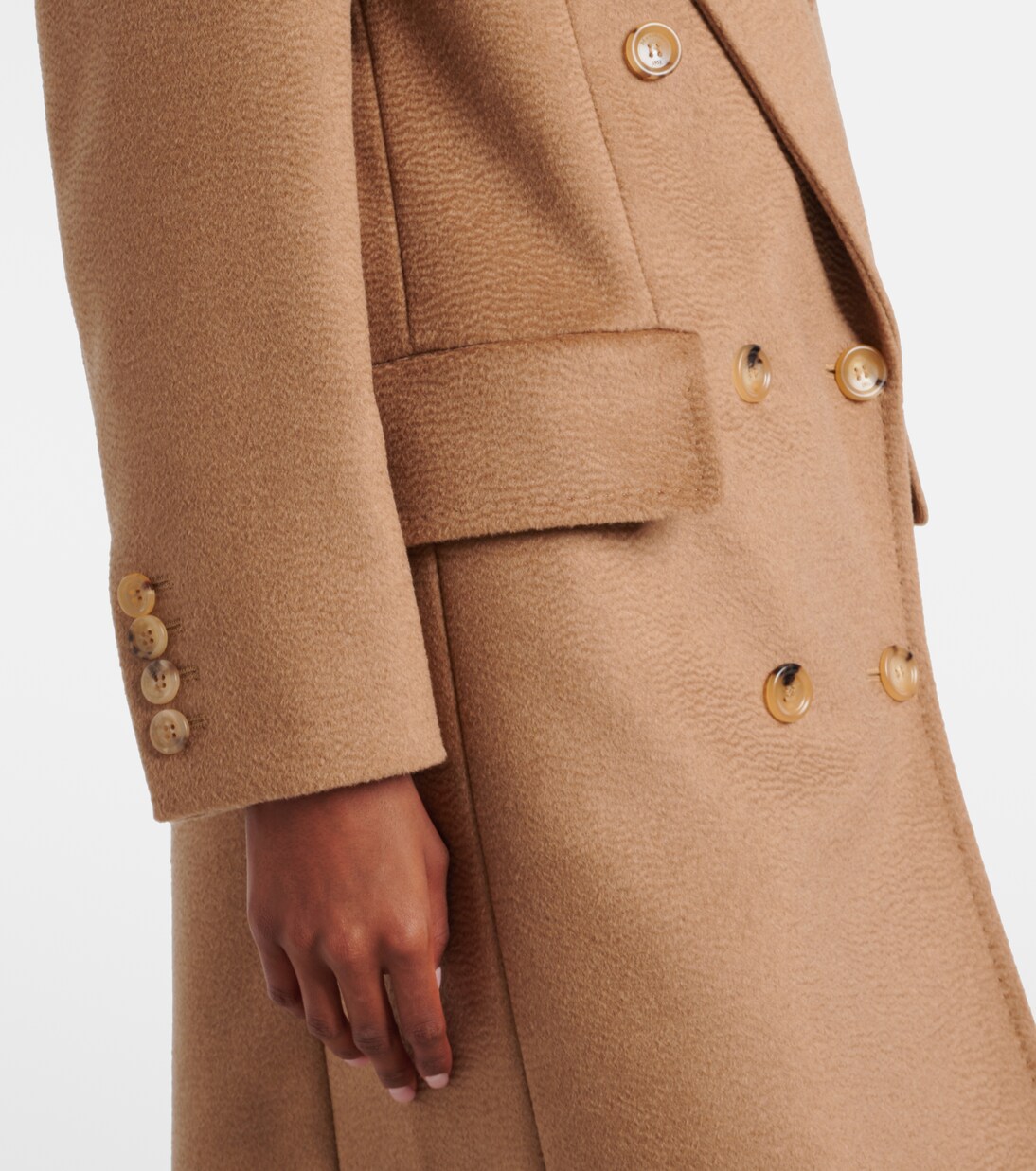 Cosa double-breasted camel hair coat | Max Mara