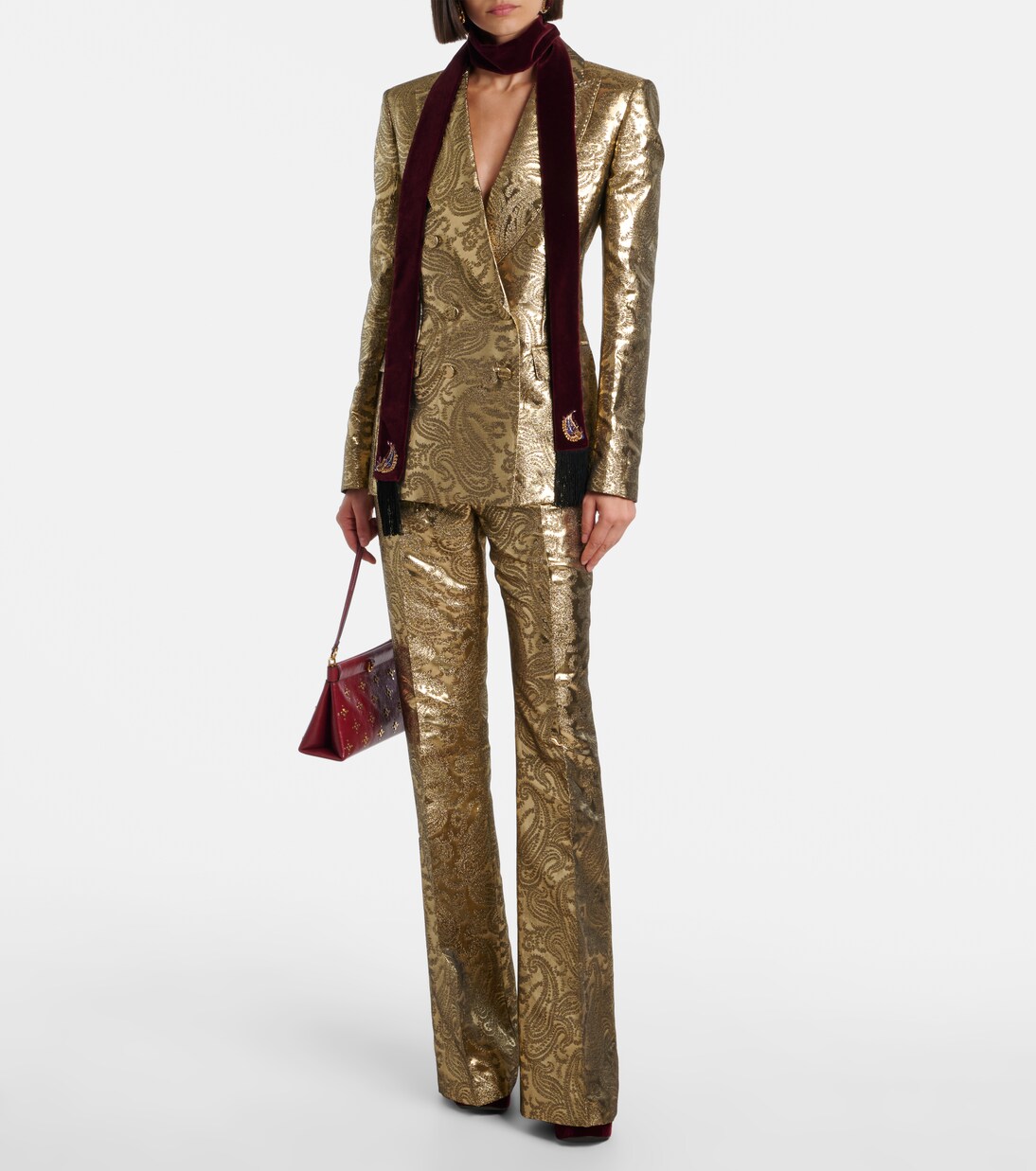 Paisley brocade flared pants | Etro