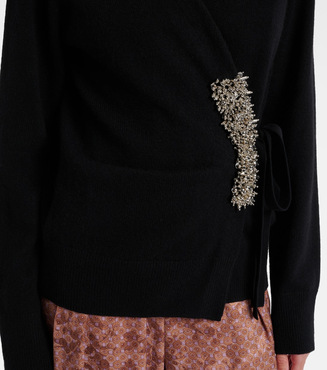 Cardigan aus Kaschmir mit Kristallen | Dries Van Noten