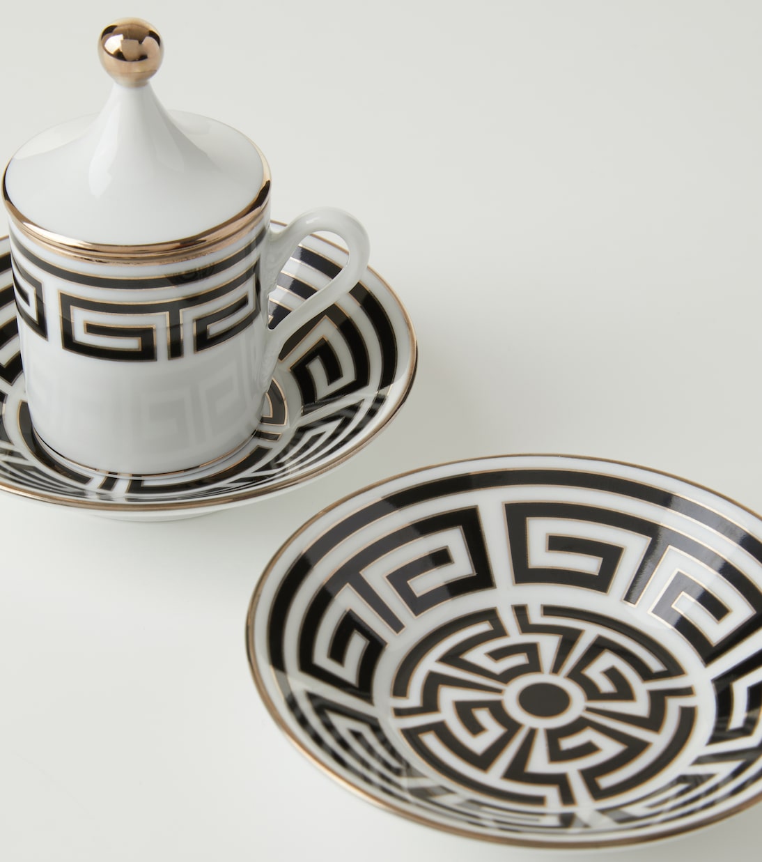 Labirinto Tête à Tête' set of two coffee cups and saucers | Ginori 1735