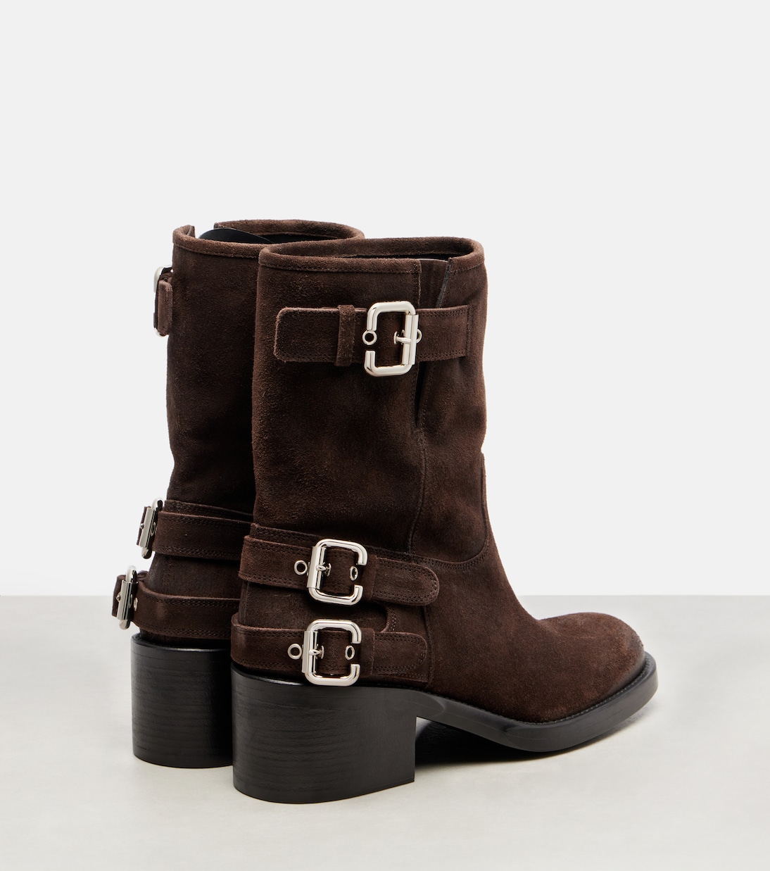 Dakota suede biker boots | Chloé