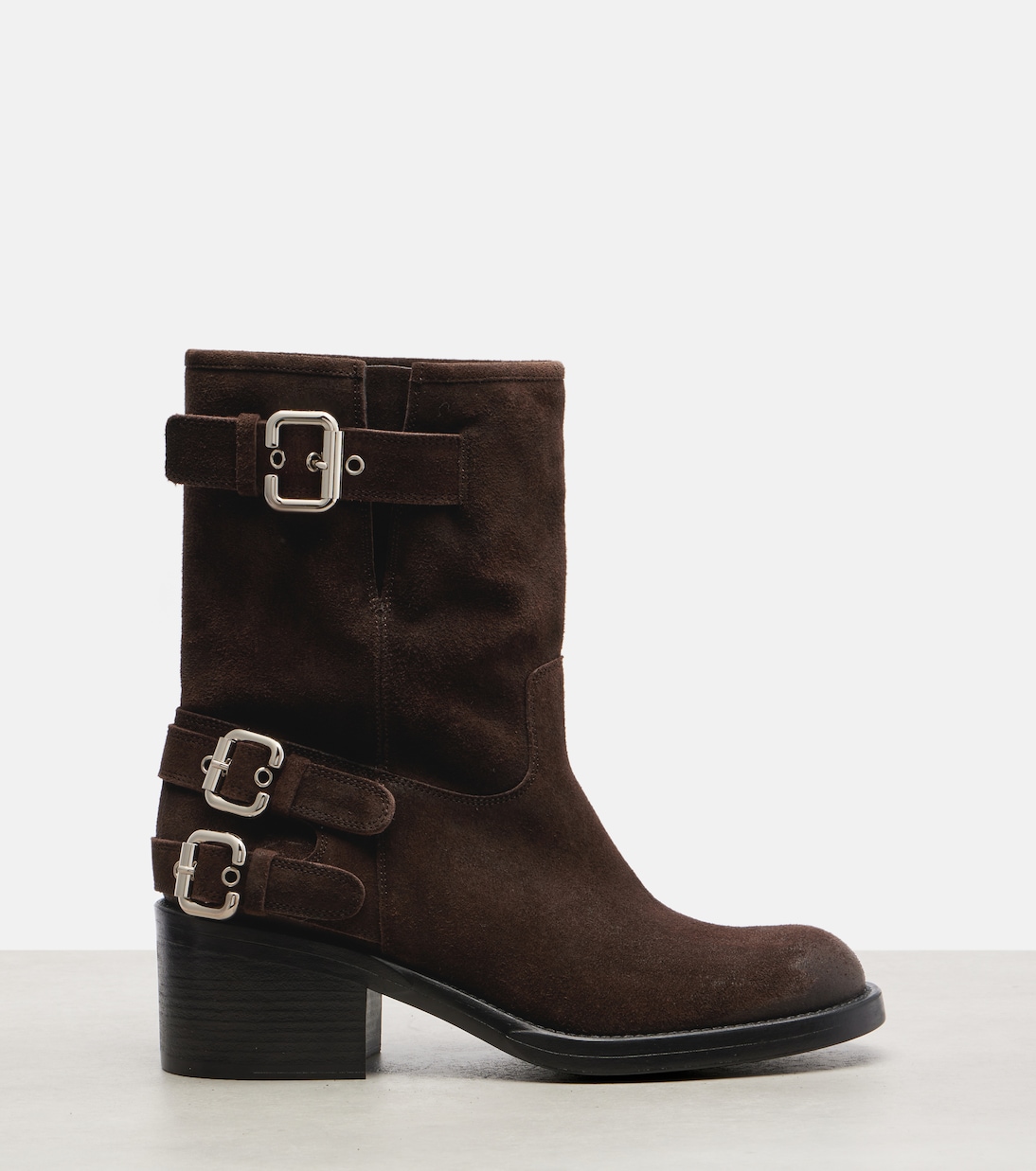 Dakota suede biker boots | Chloé