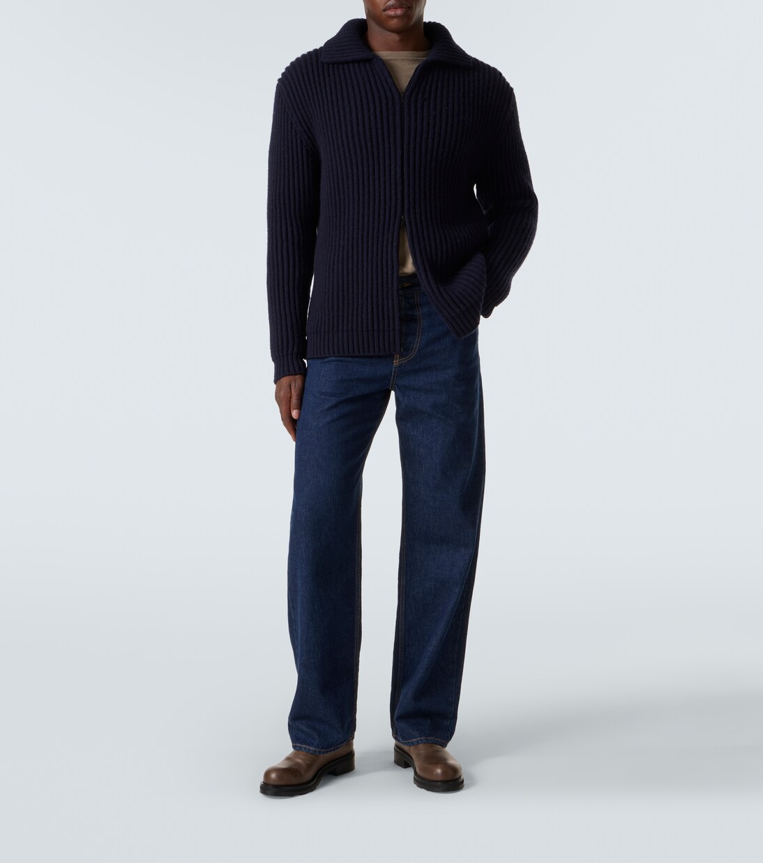 Hornby cashmere zip-up cardigan | The Row