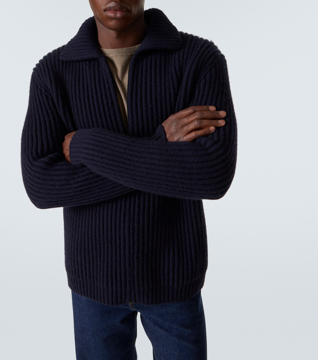 Hornby cashmere zip-up cardigan | The Row