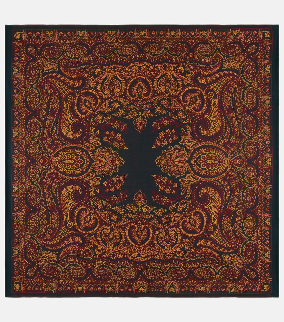 Paisley wool and silk-blend throw | Etro