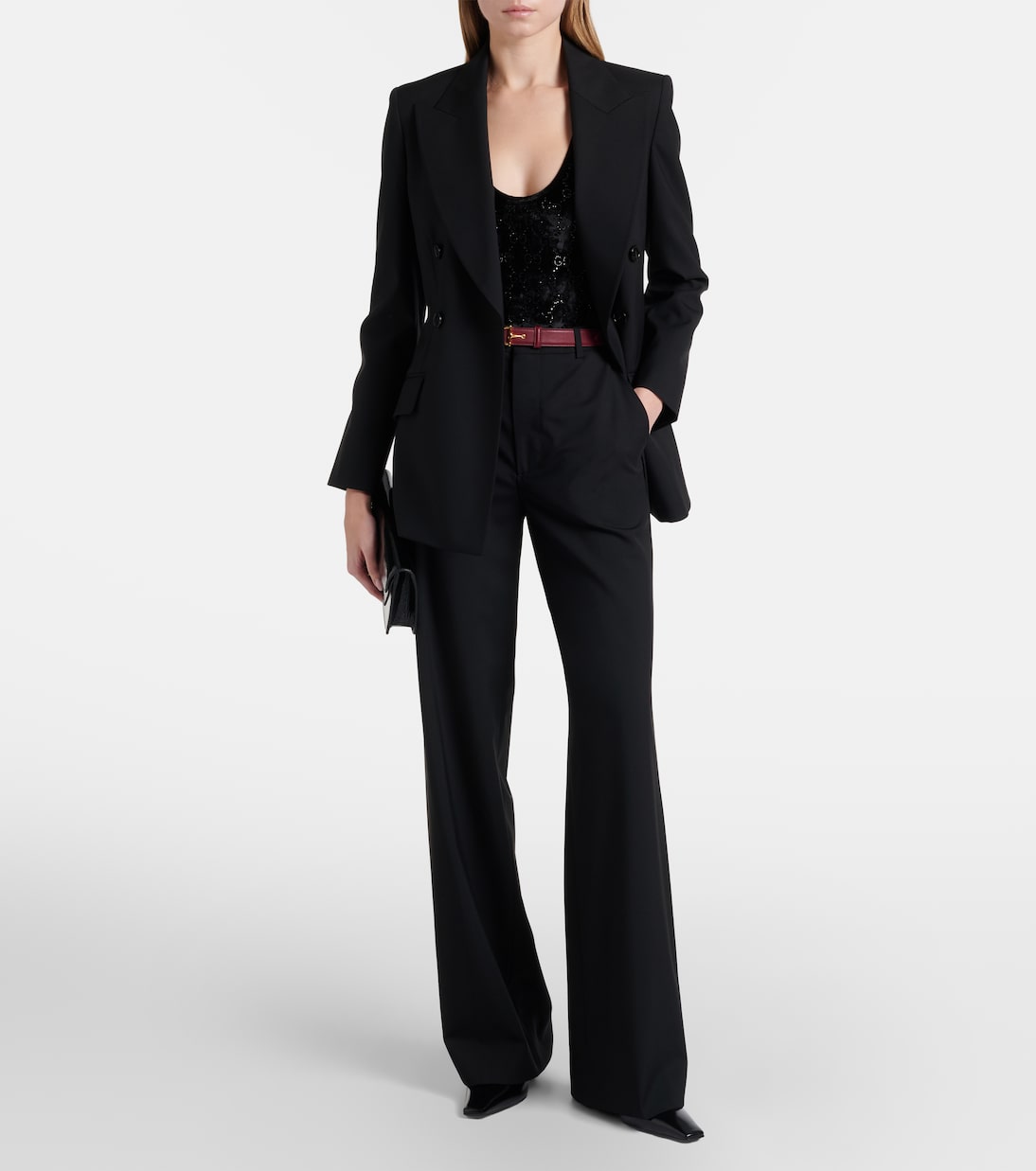 GG embellished chenille bodysuit | Gucci