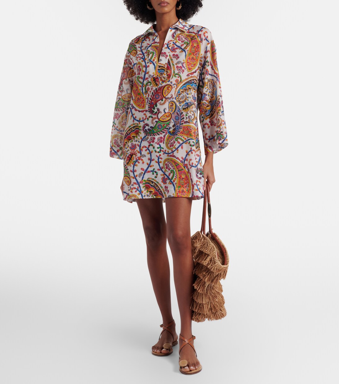 Printed cotton and silk tunic | Etro