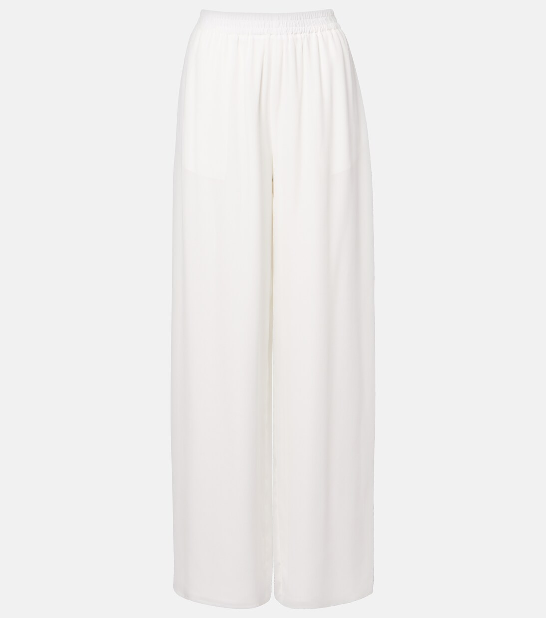 Mid-rise silk straight pants | Oscar de la Renta