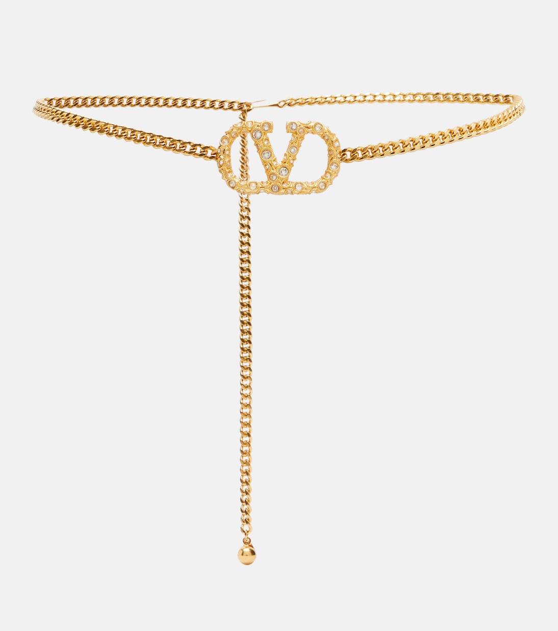 VLogo crystal-embellished belt | Valentino