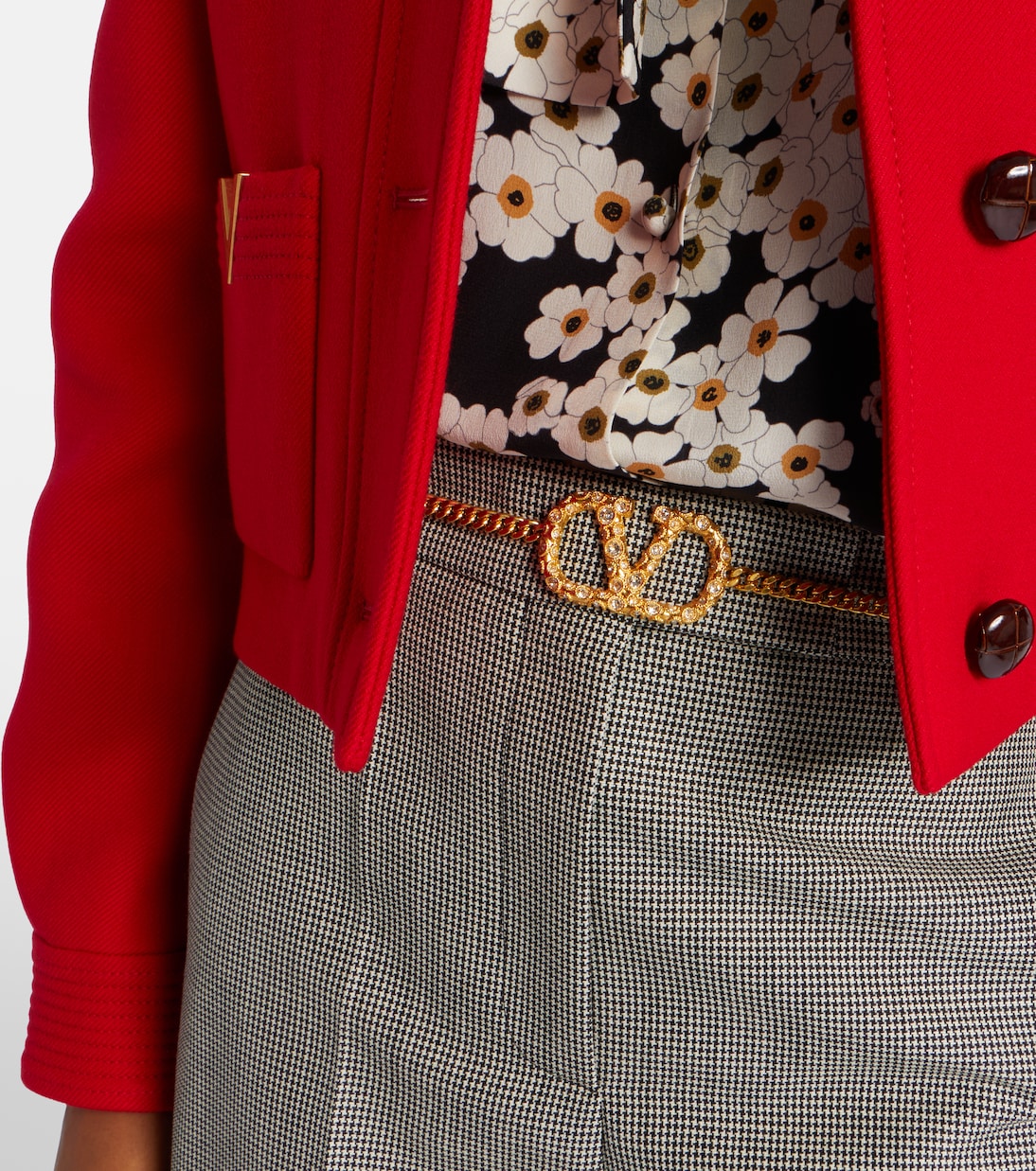 VLogo crystal-embellished belt | Valentino