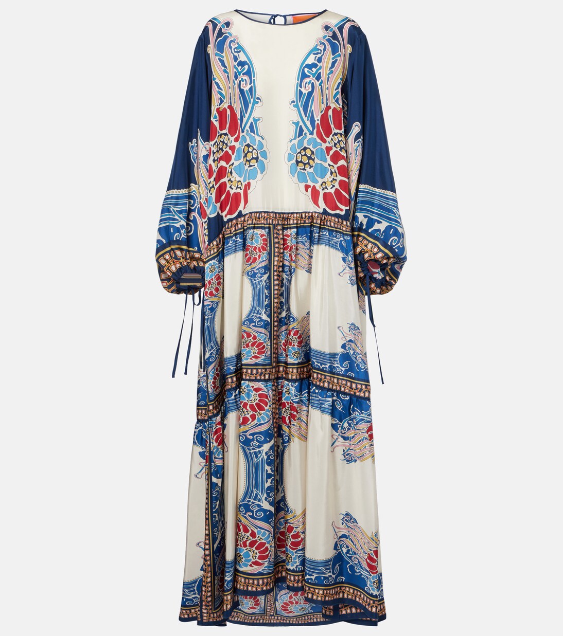 Vesta printed silk maxi dress | La DoubleJ