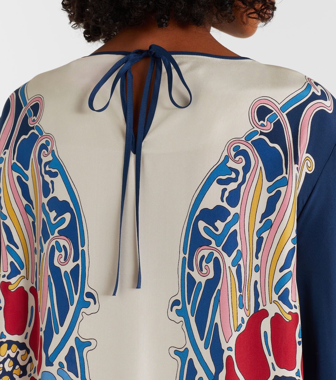 Vesta printed silk maxi dress | La DoubleJ