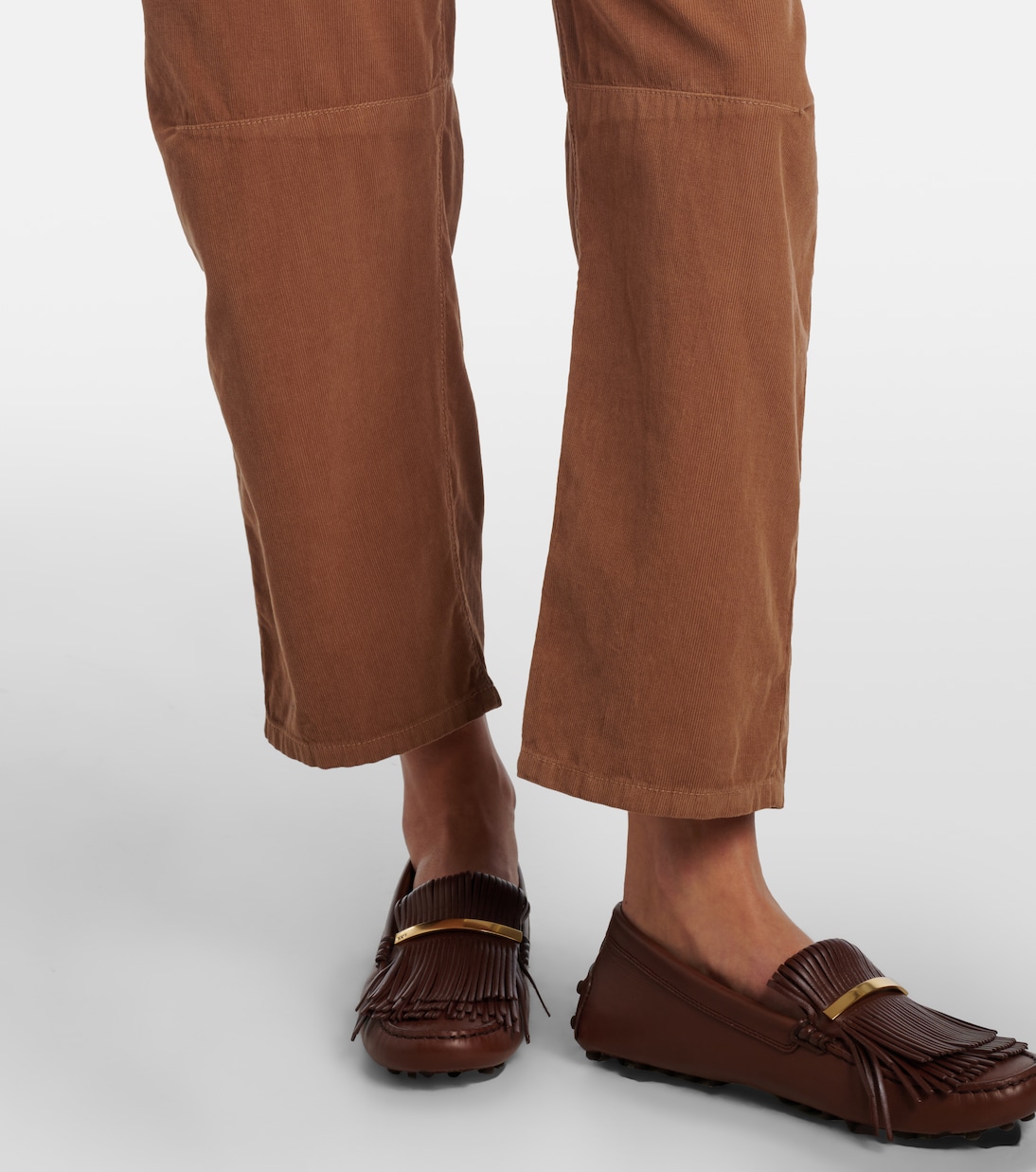 Sue cotton straight pants | Velvet