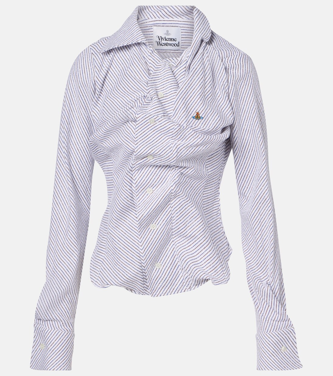 Striped cotton-blend poplin shirt | Vivienne Westwood