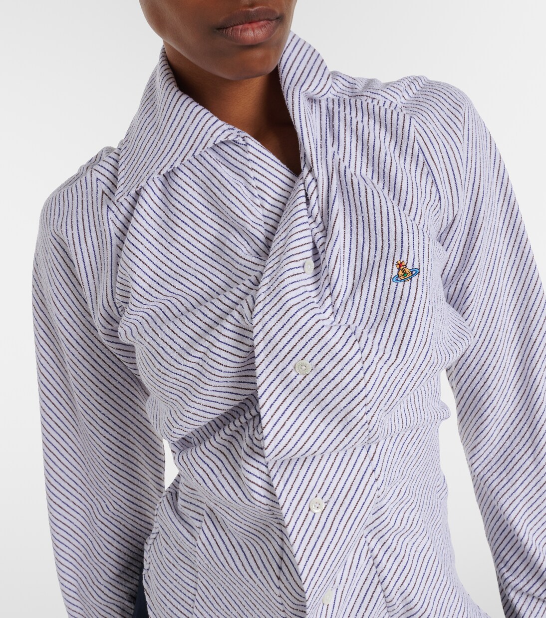 Striped cotton-blend poplin shirt | Vivienne Westwood