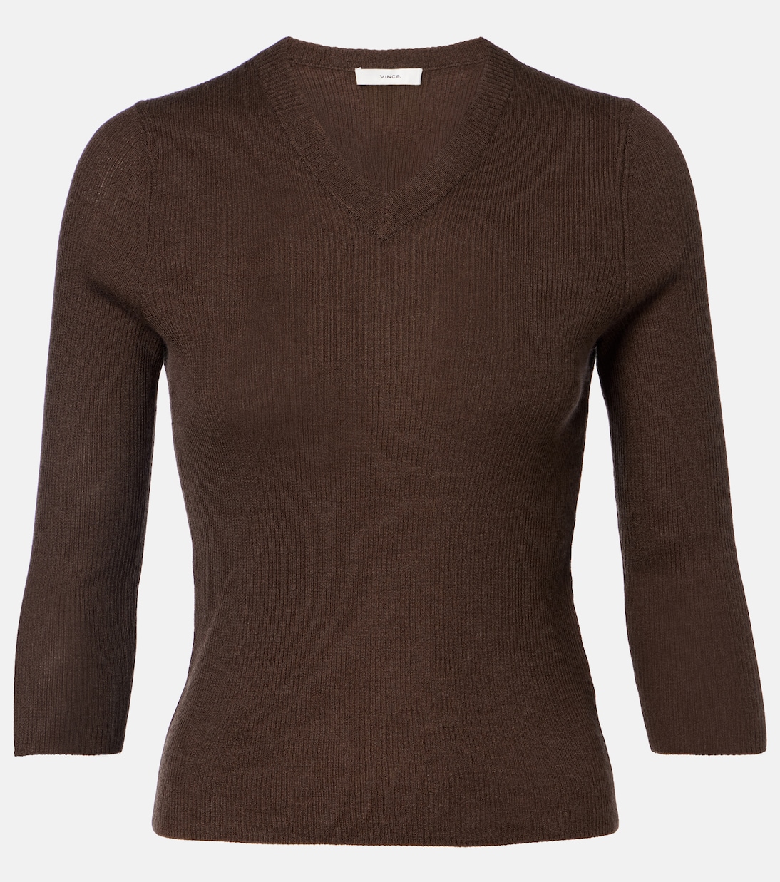Ribbed-knit cashmere and silk sweater | Vince