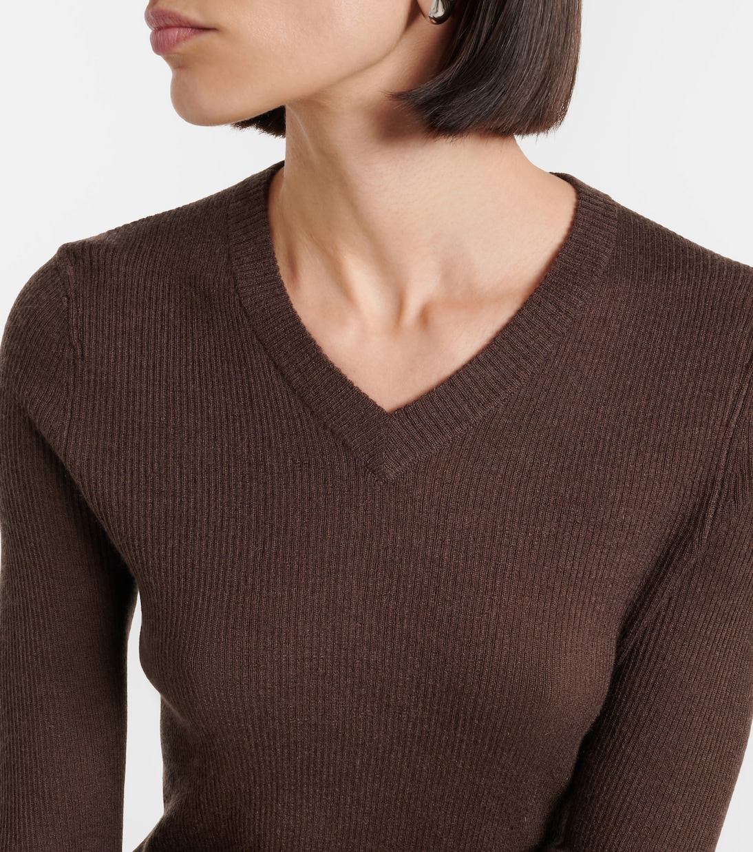 Ribbed-knit cashmere and silk sweater | Vince
