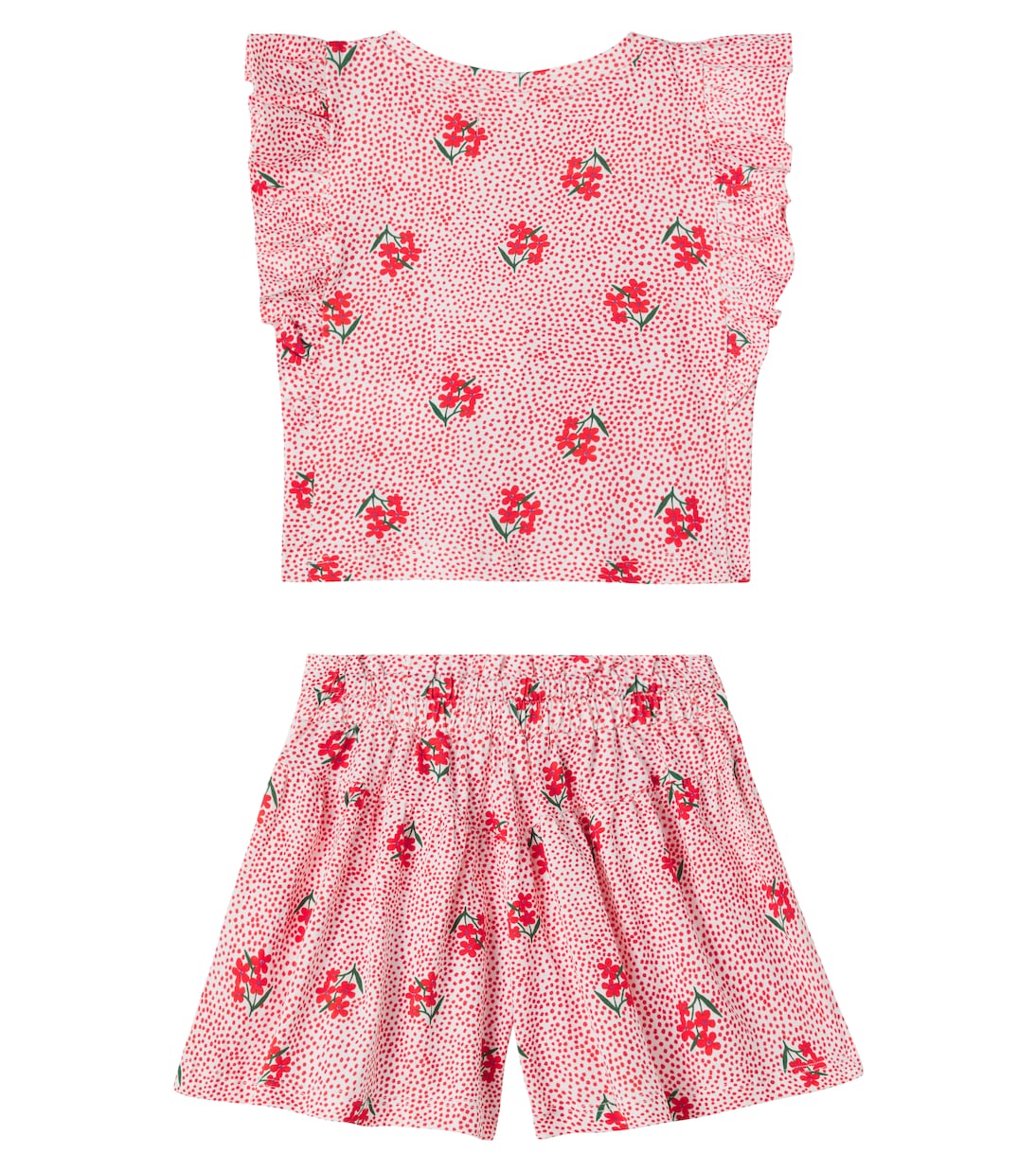 Set de top y shorts Jardinzinho de algodón | Fábula