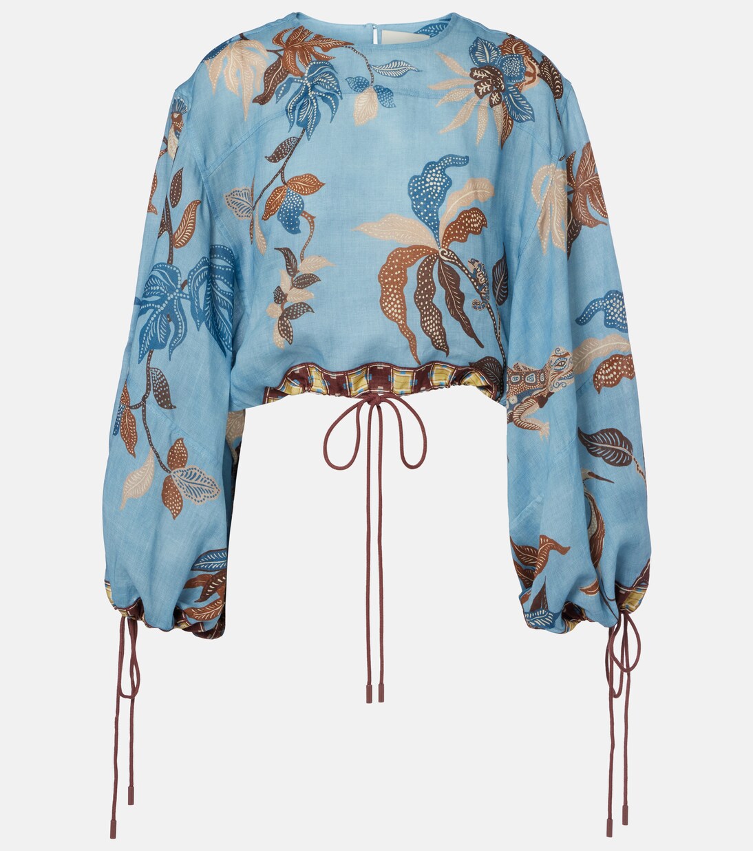 Georgie cropped printed top | Alémais