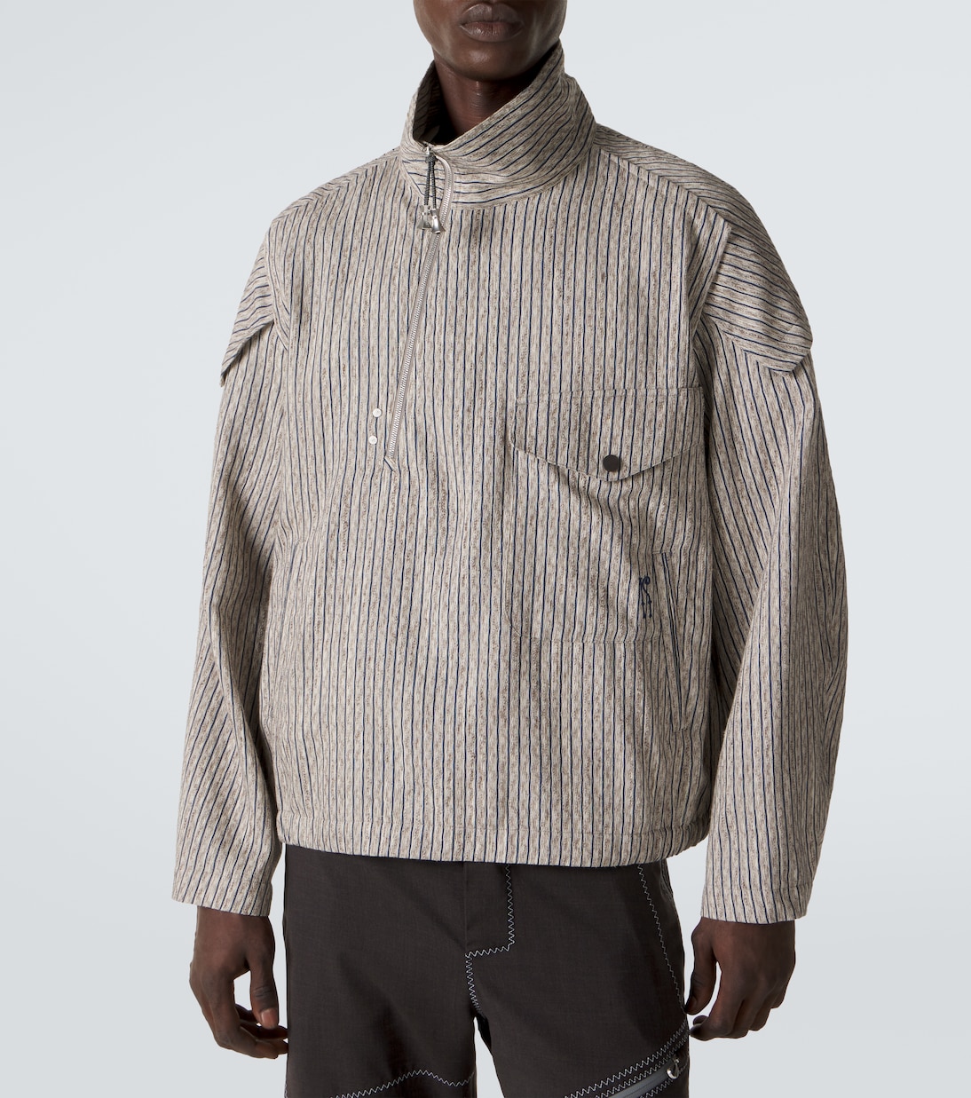 Farkas cotton and linen-blend jacket | Kiko Kostadinov