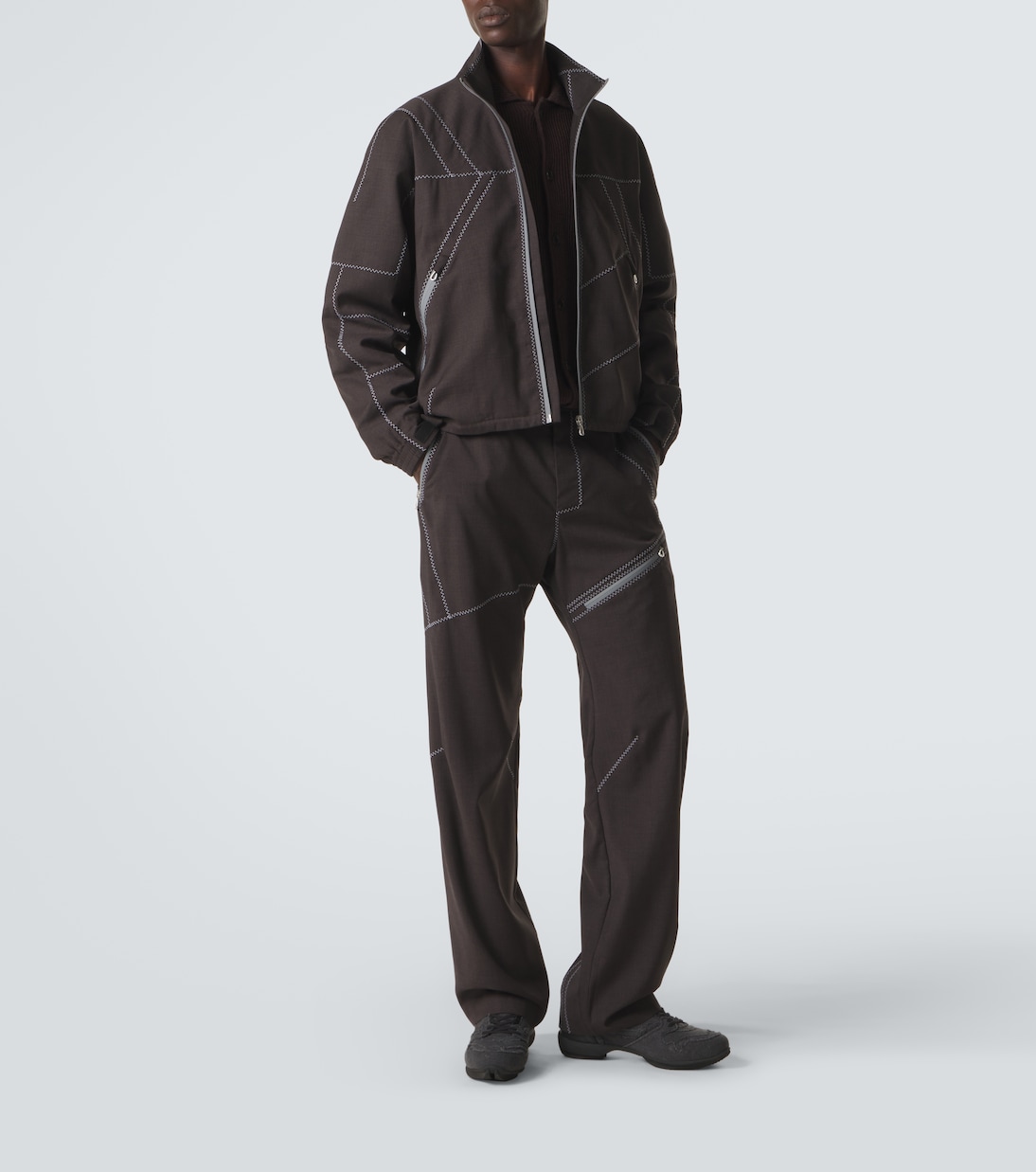 Fosco virgin wool straight pants | Kiko Kostadinov