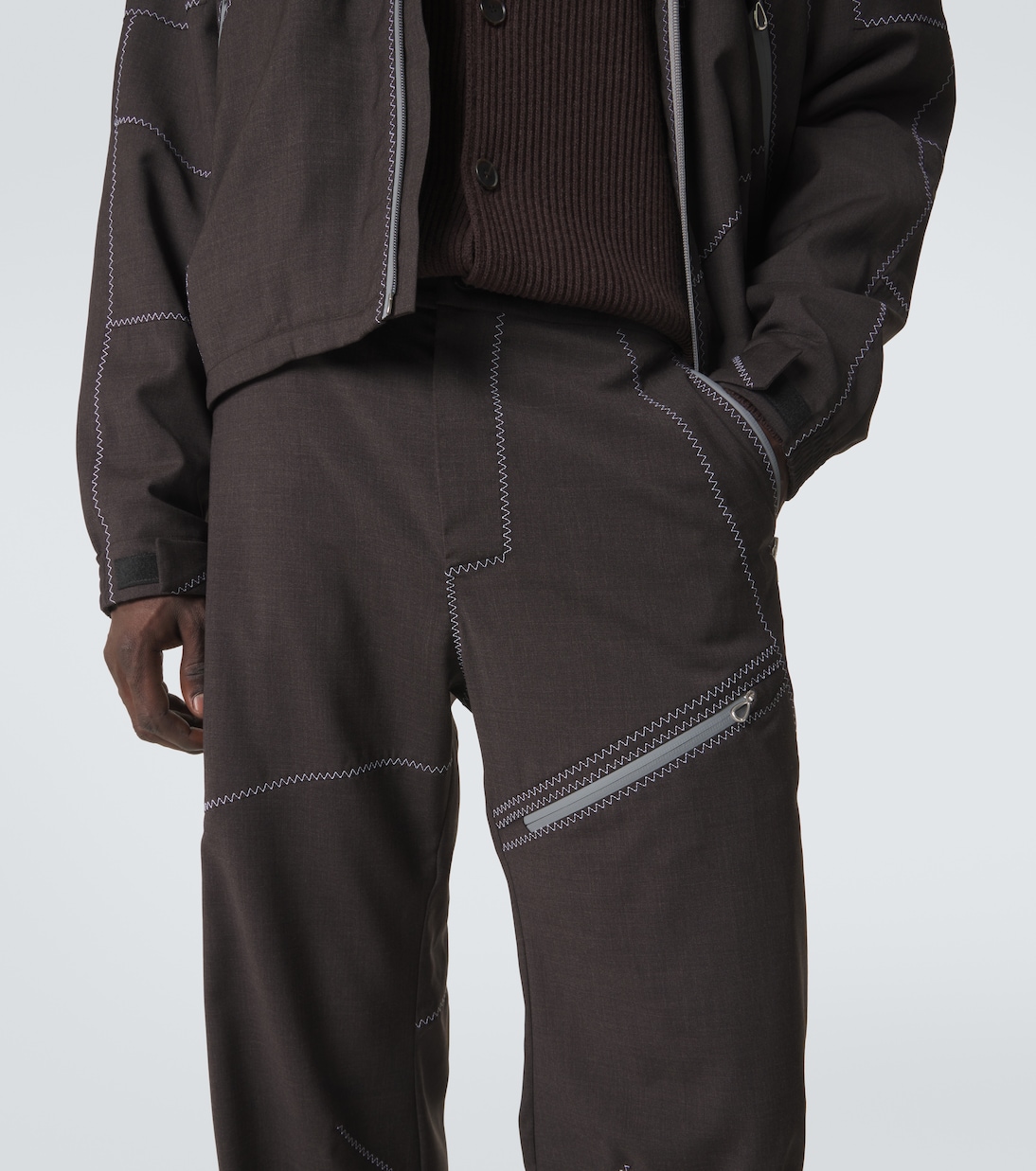 Fosco virgin wool straight pants | Kiko Kostadinov
