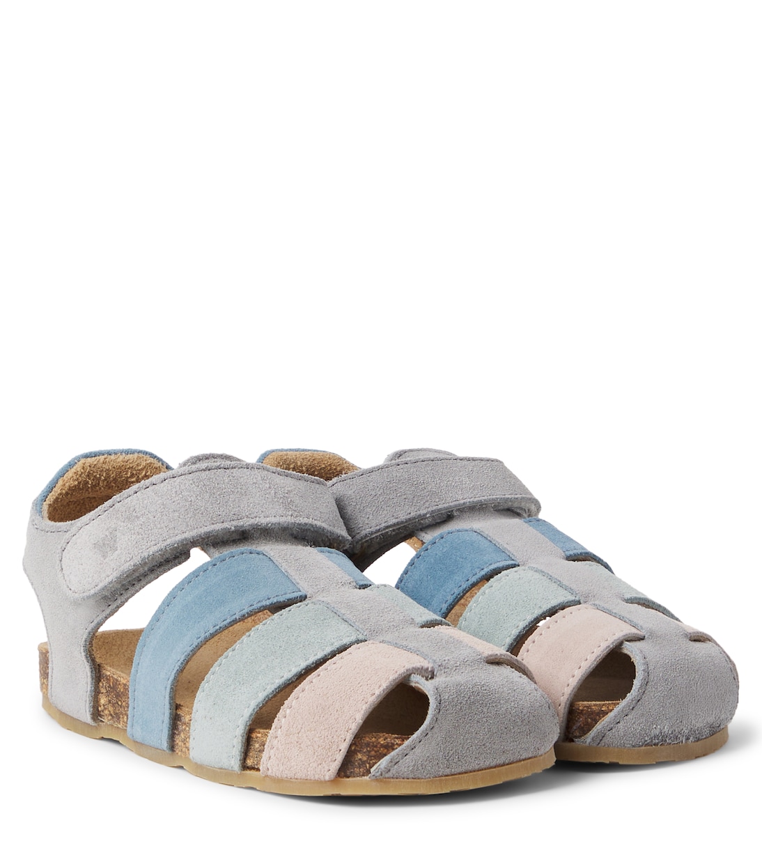 Sandalen Izzy aus Veloursleder | Wheat