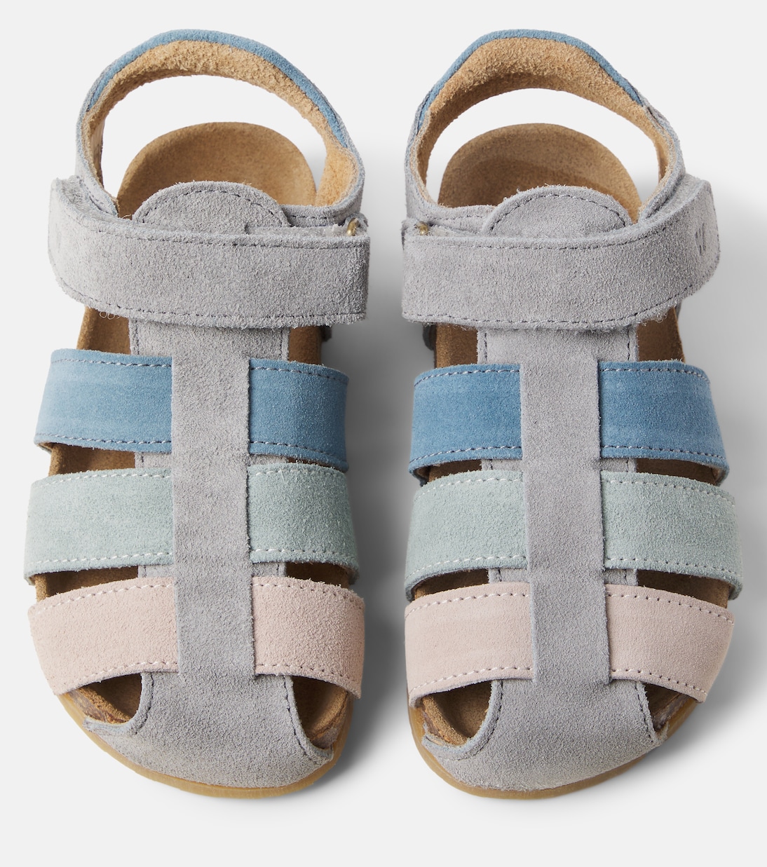 Sandalen Izzy aus Veloursleder | Wheat