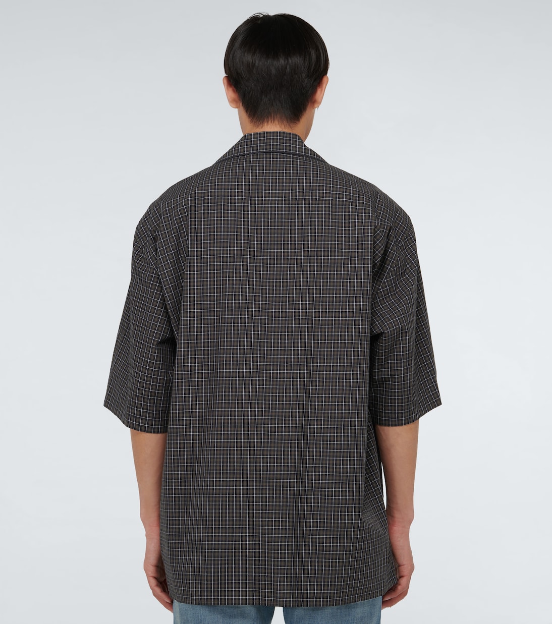 Kariertes Pyjama-Hemd aus Baumwolle | Balenciaga